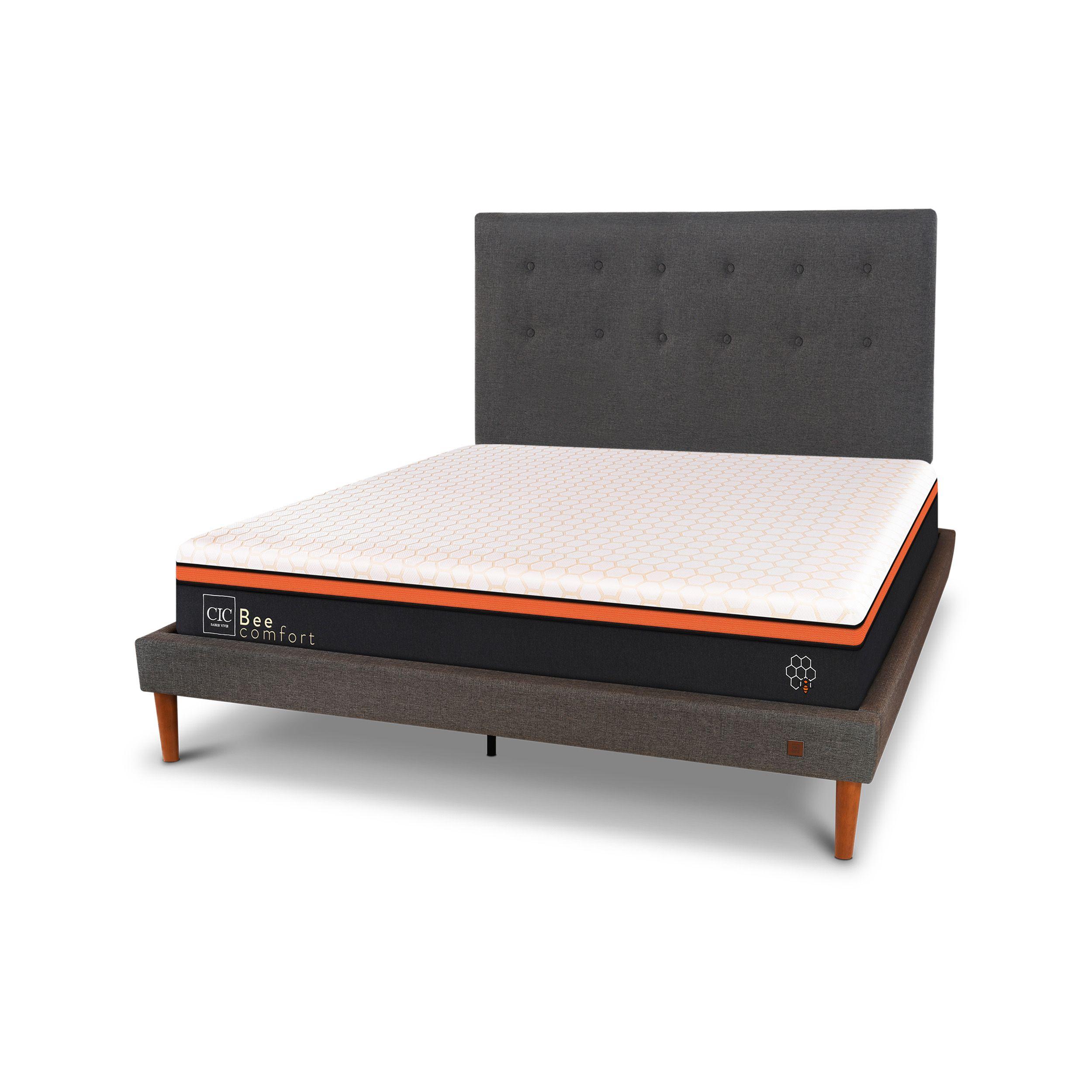 CAMA EUROPEA CURVE BEE COMFORT 2P RESPALDO EUFRATES-1