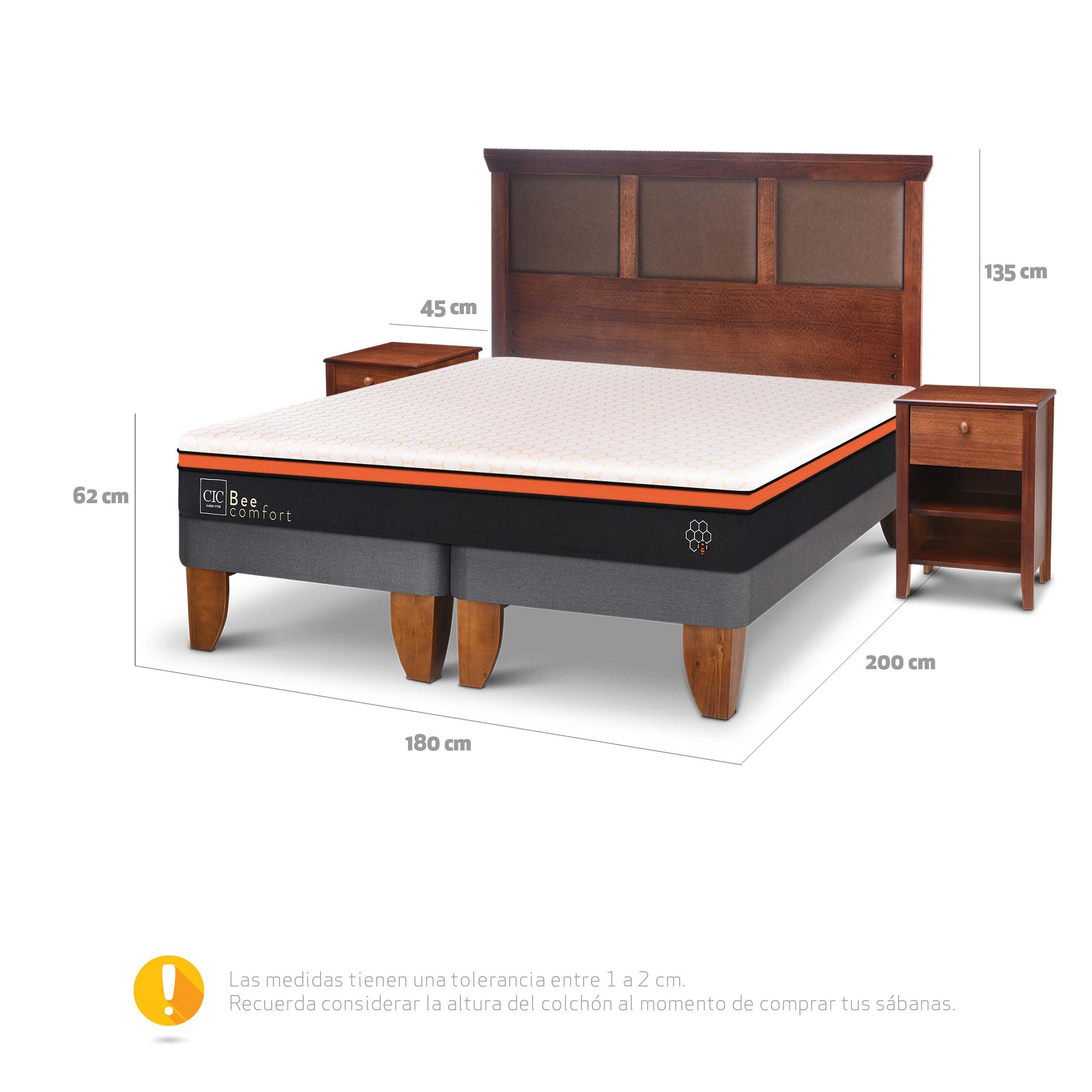 CAMA EUROPEA BEE COMFORT KING NEW TORINO S/T-2