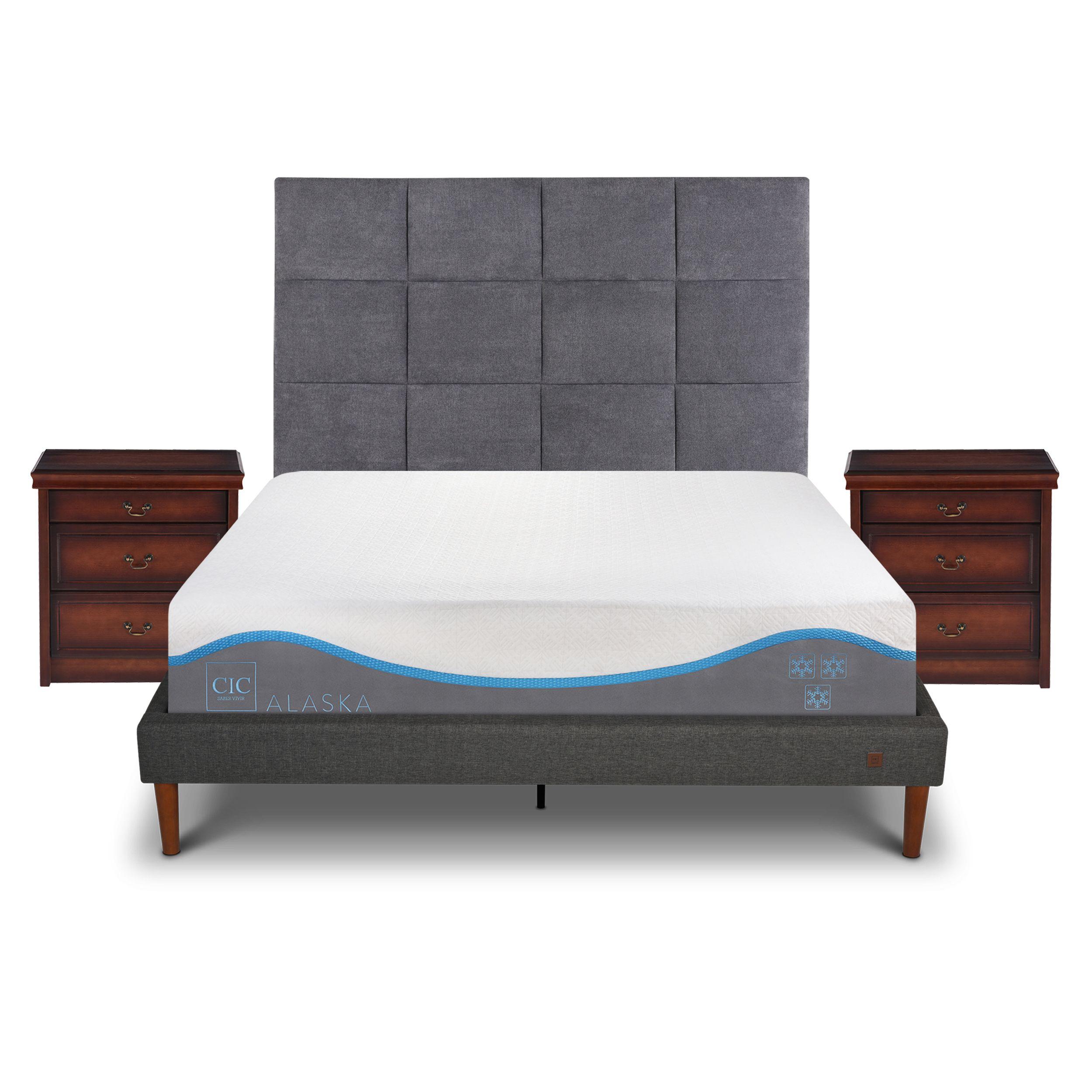CAMA EUROPEA CURVE ALASKA 2 PLAZAS + SET TAMESIS-0