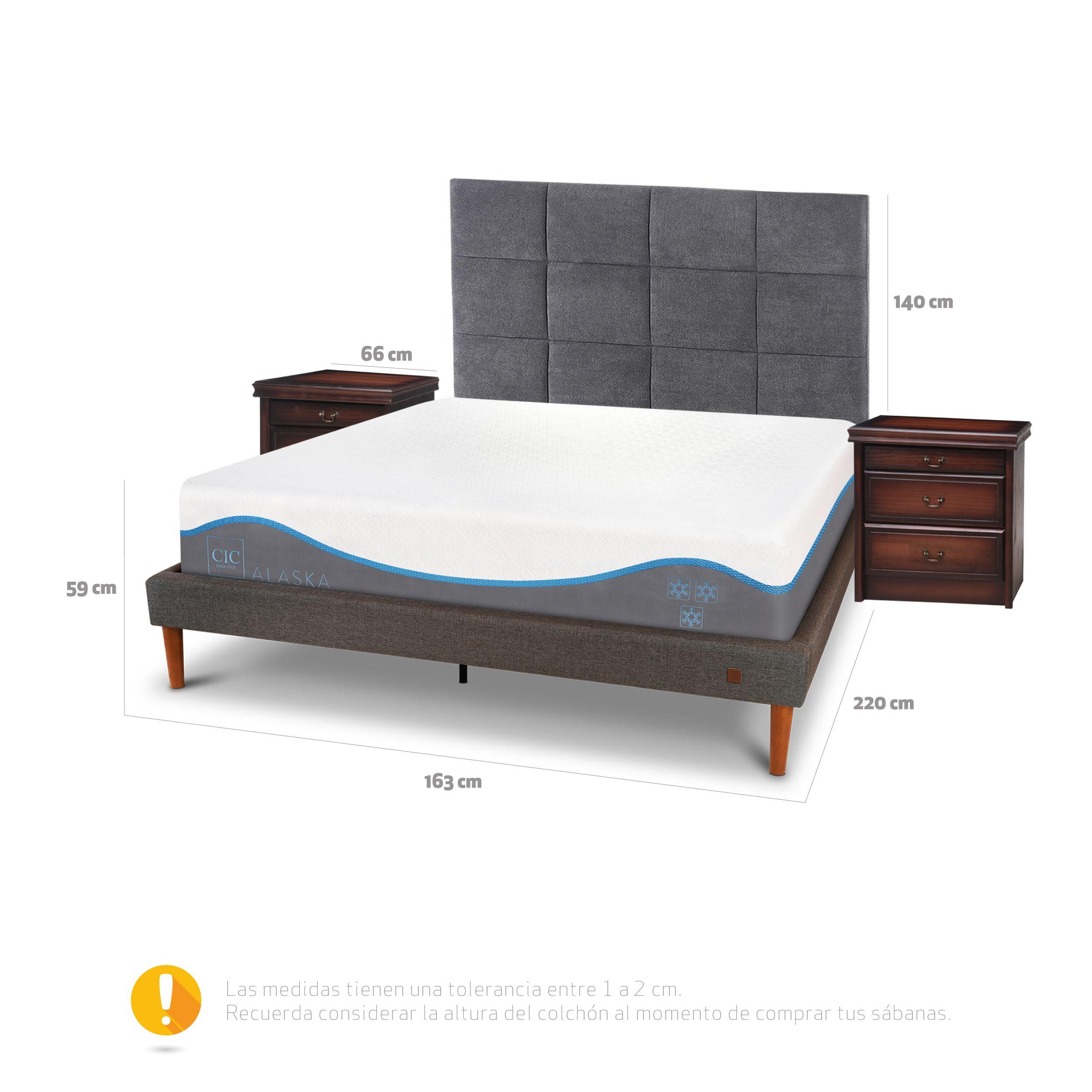 CAMA EUROPEA CURVE ALASKA 2 PLAZAS + SET TAMESIS-2