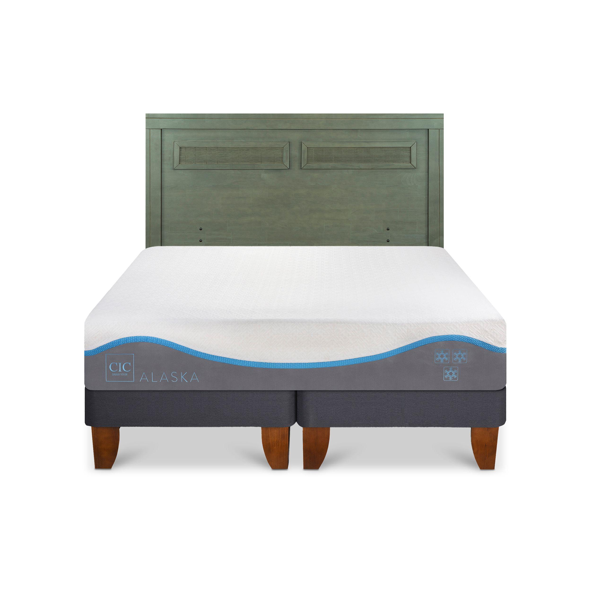 CAMA EUROPEA ALASKA KING + RESPALDO MILAN OLIVO-0