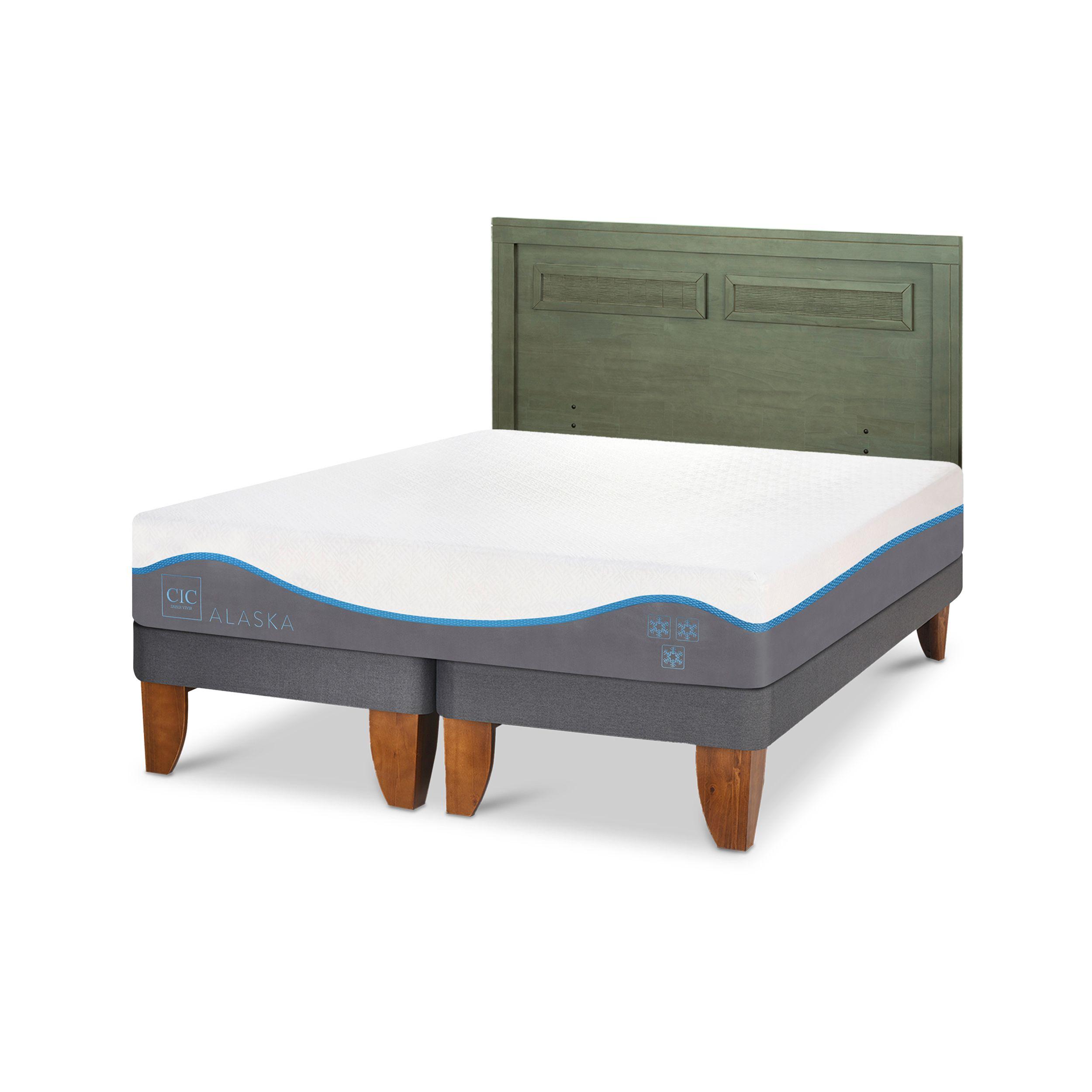 CAMA EUROPEA ALASKA KING + RESPALDO MILAN OLIVO-1