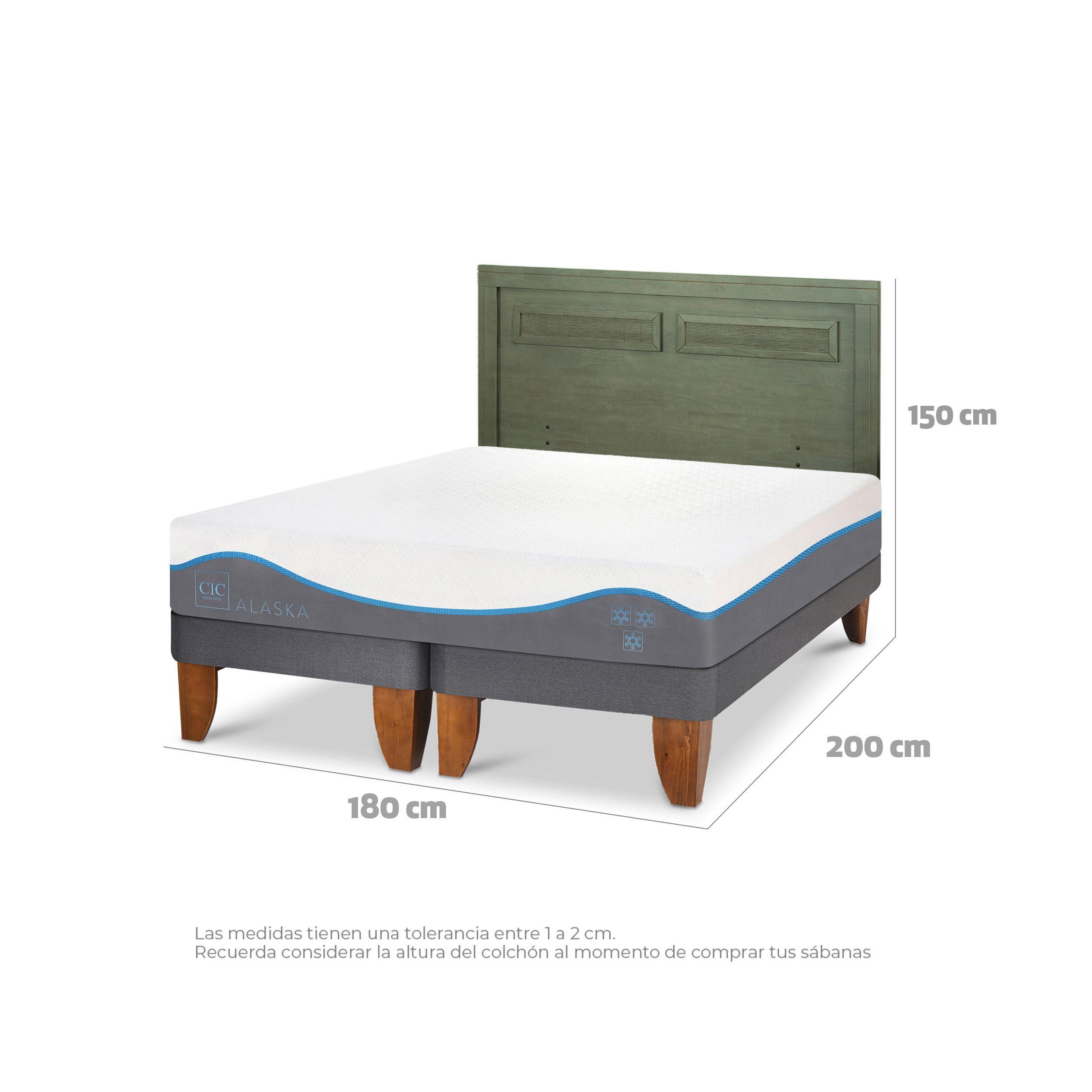 CAMA EUROPEA ALASKA KING + RESPALDO MILAN OLIVO-2