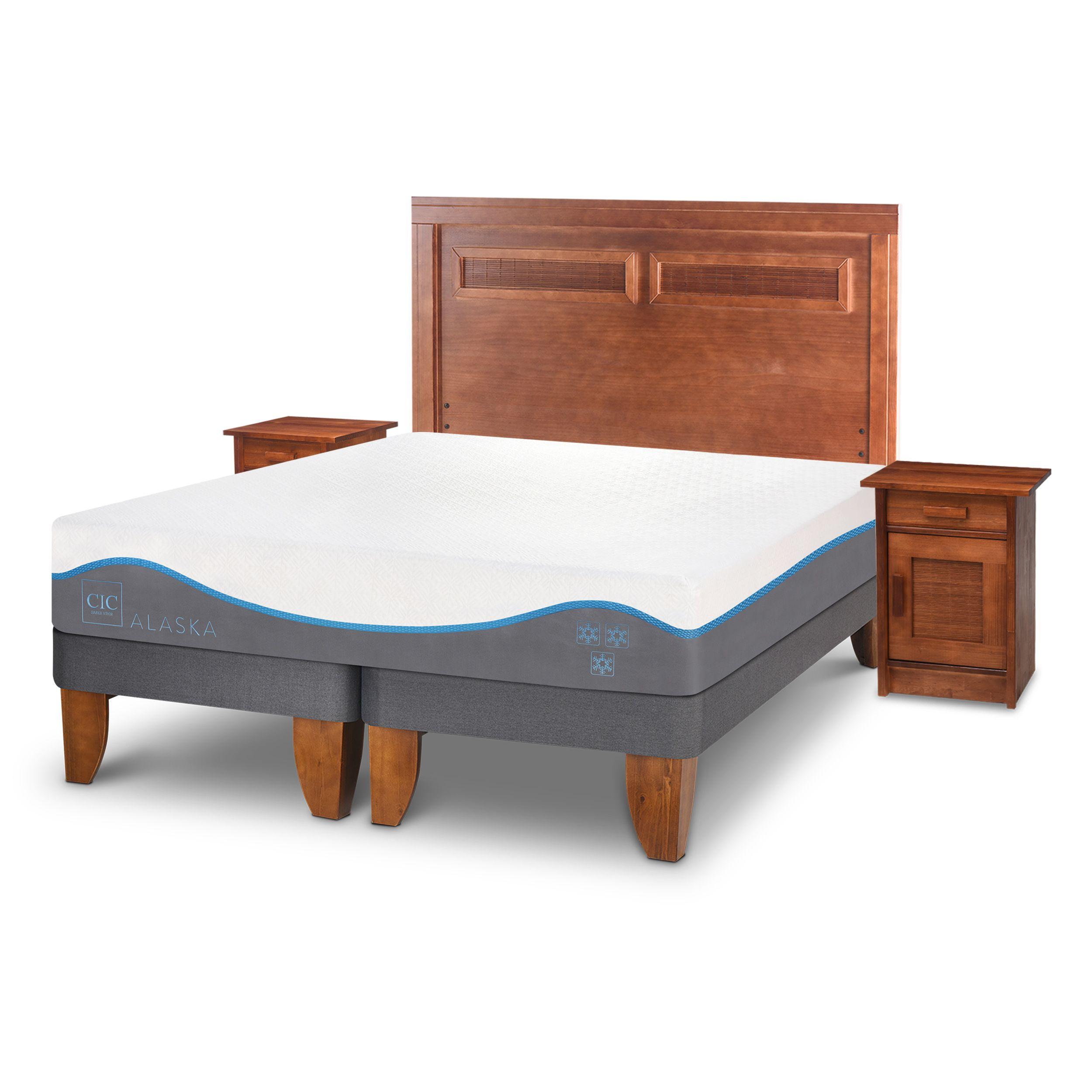 CAMA EUROPEA ALASKA 2 PLAZAS MILAN SET MILAN-1