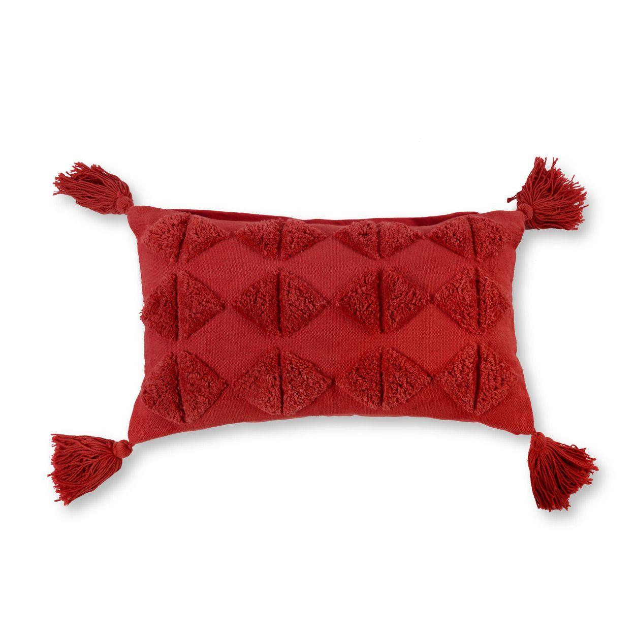 COJIN RHOMB 30X50 ROJO-0