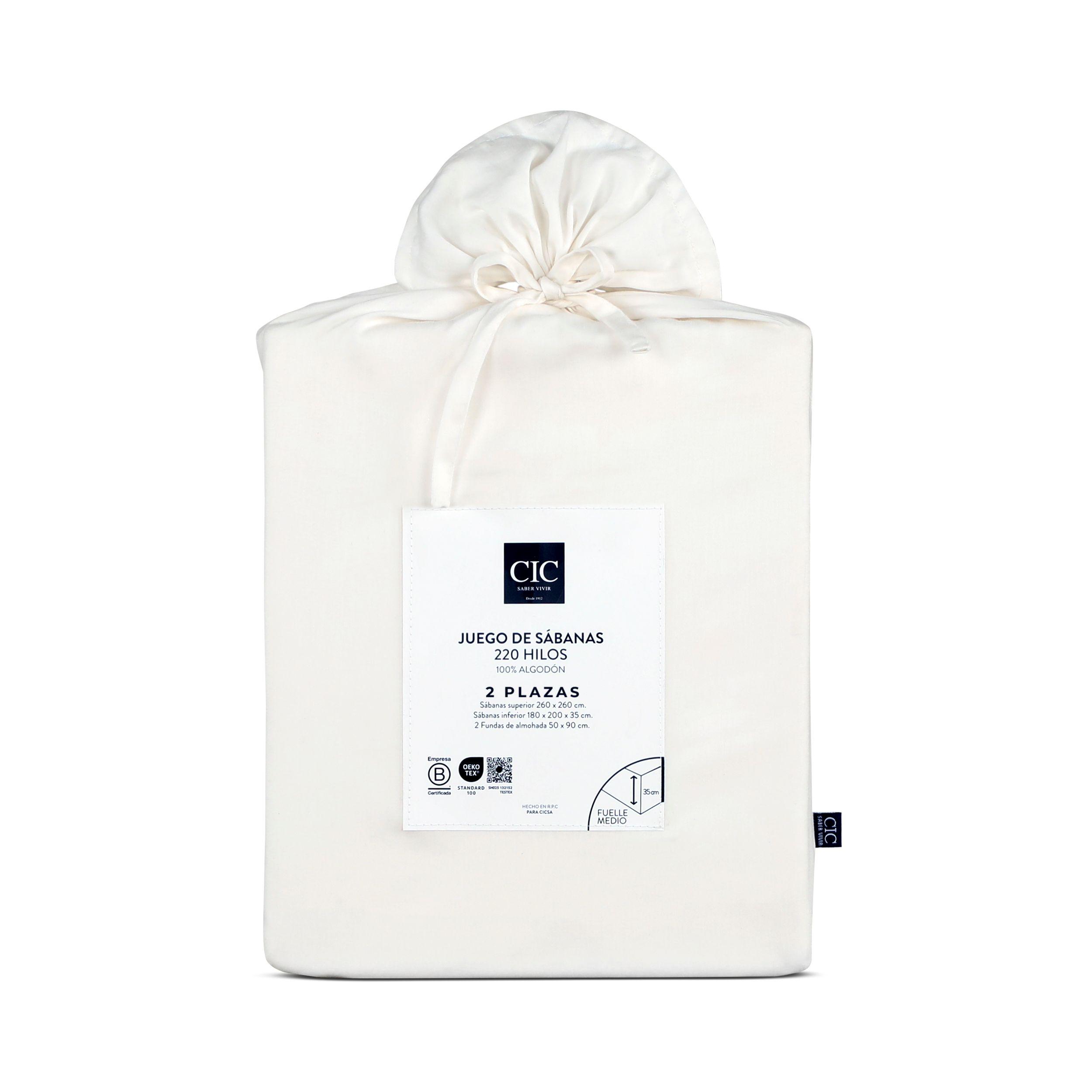 SET SABANA LISAS 300H BLANCO 2P-9