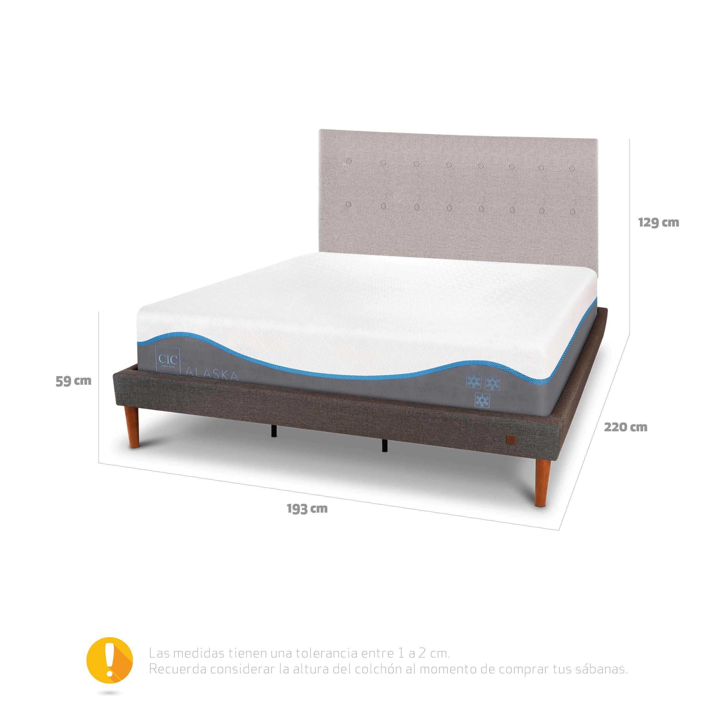 CAMA EUROPEA CURVE ALASKA KING + RESPALDO TIGRIS-2