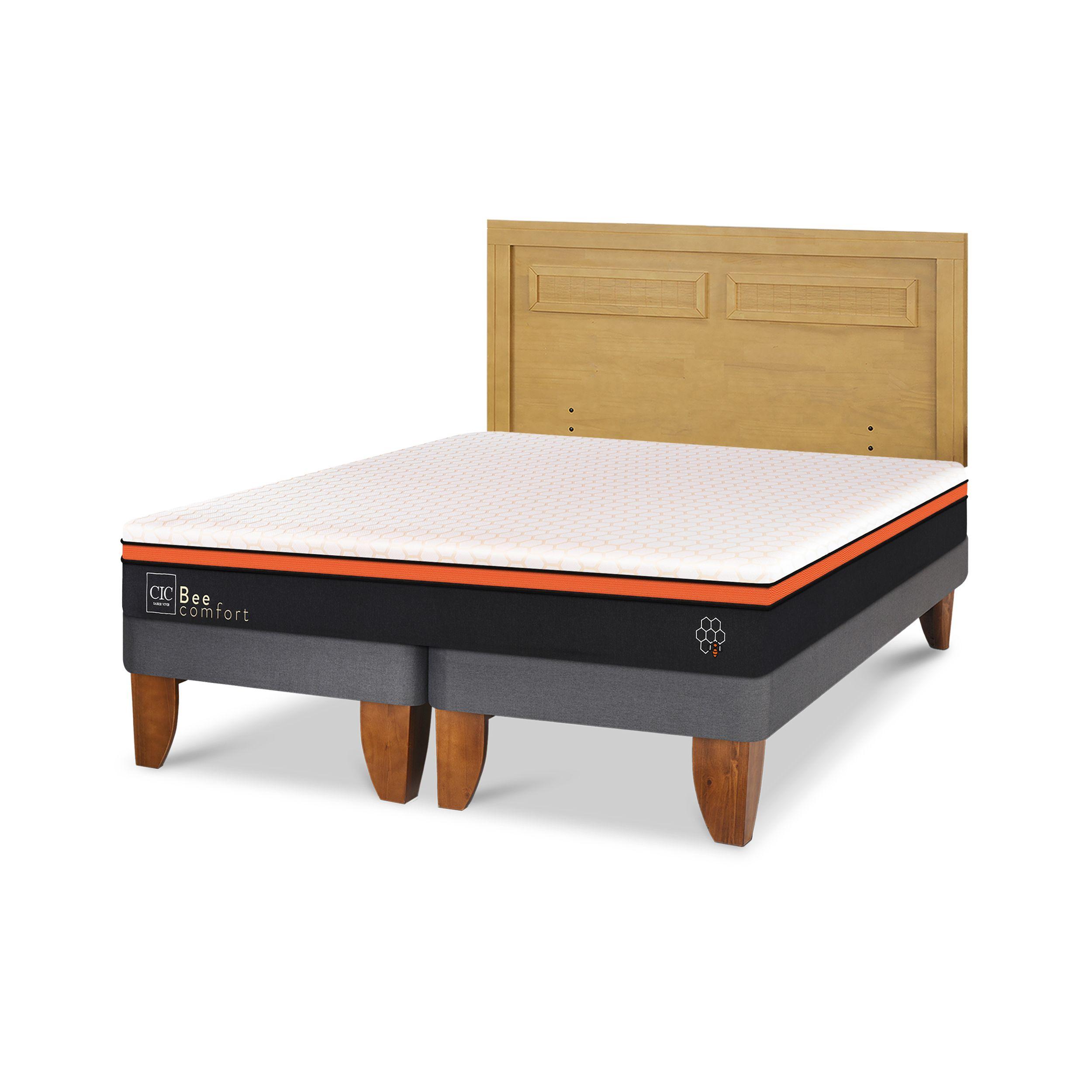 CAMA EUROPEA BEECOMFORT KING + RESPALDO MILAN MOSTAZA-1
