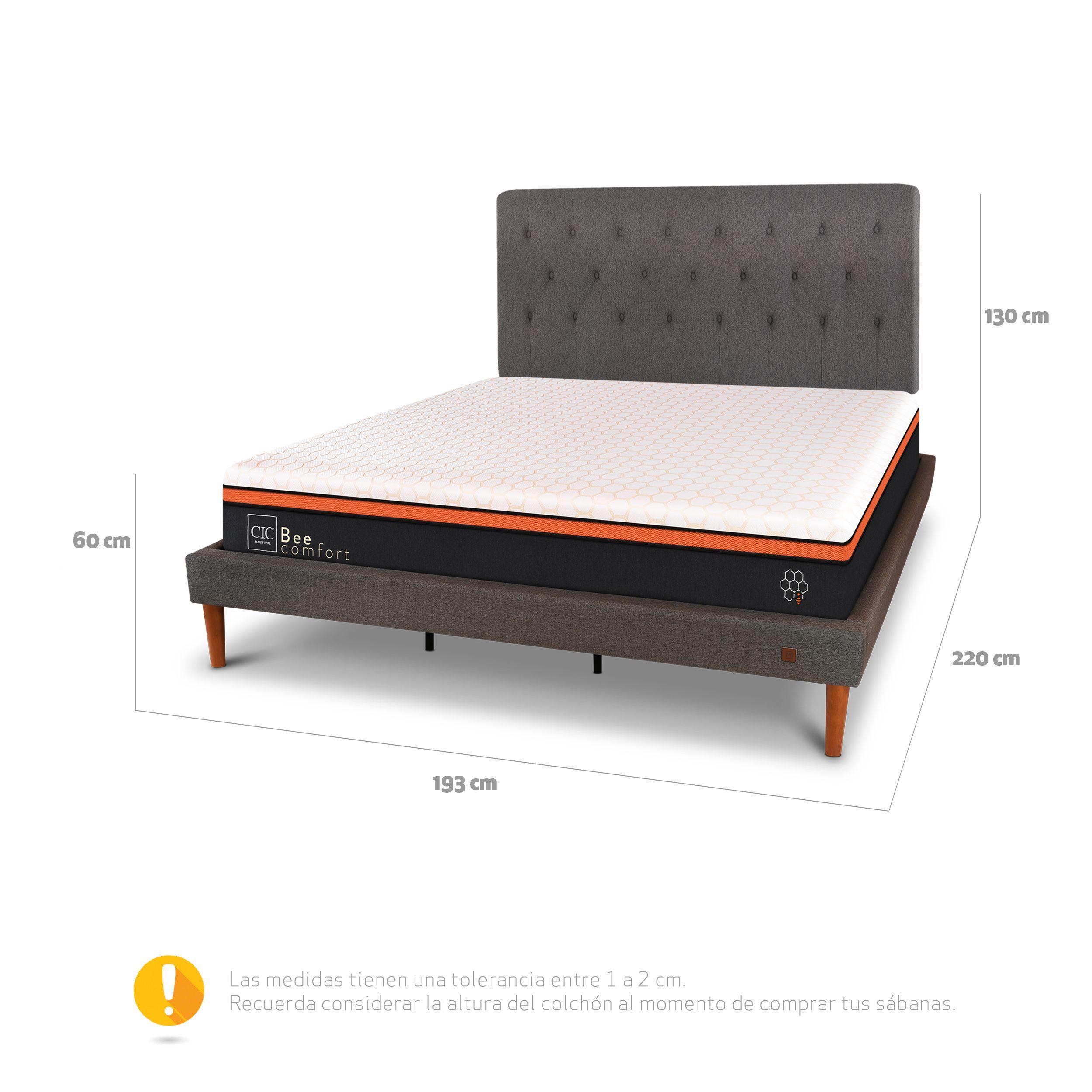 CAMA EUROPEA CURVE BEE COMFORT KING RESPALDO KAVERY-2
