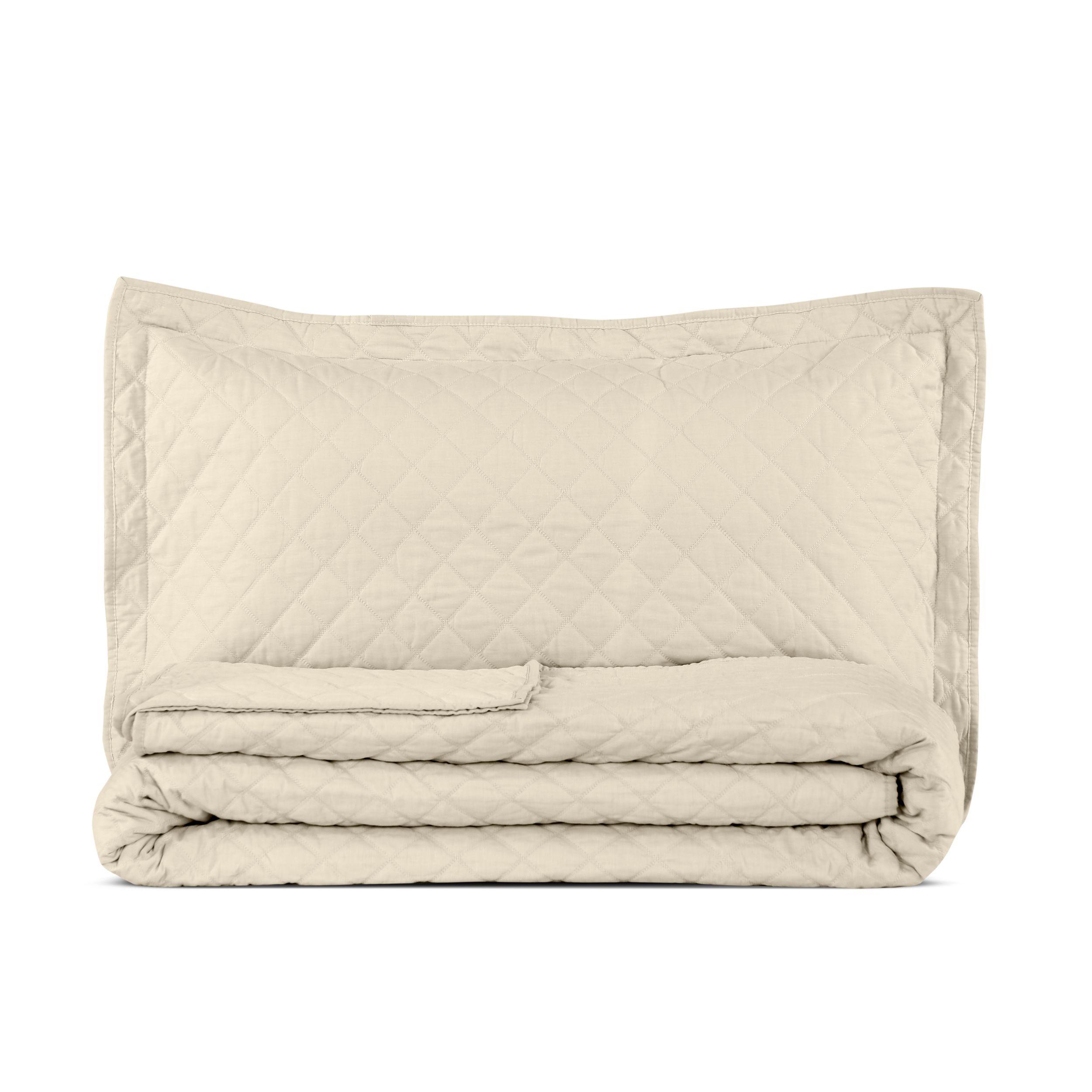 QUILT POLYCOTTON TAUPE 2P-3
