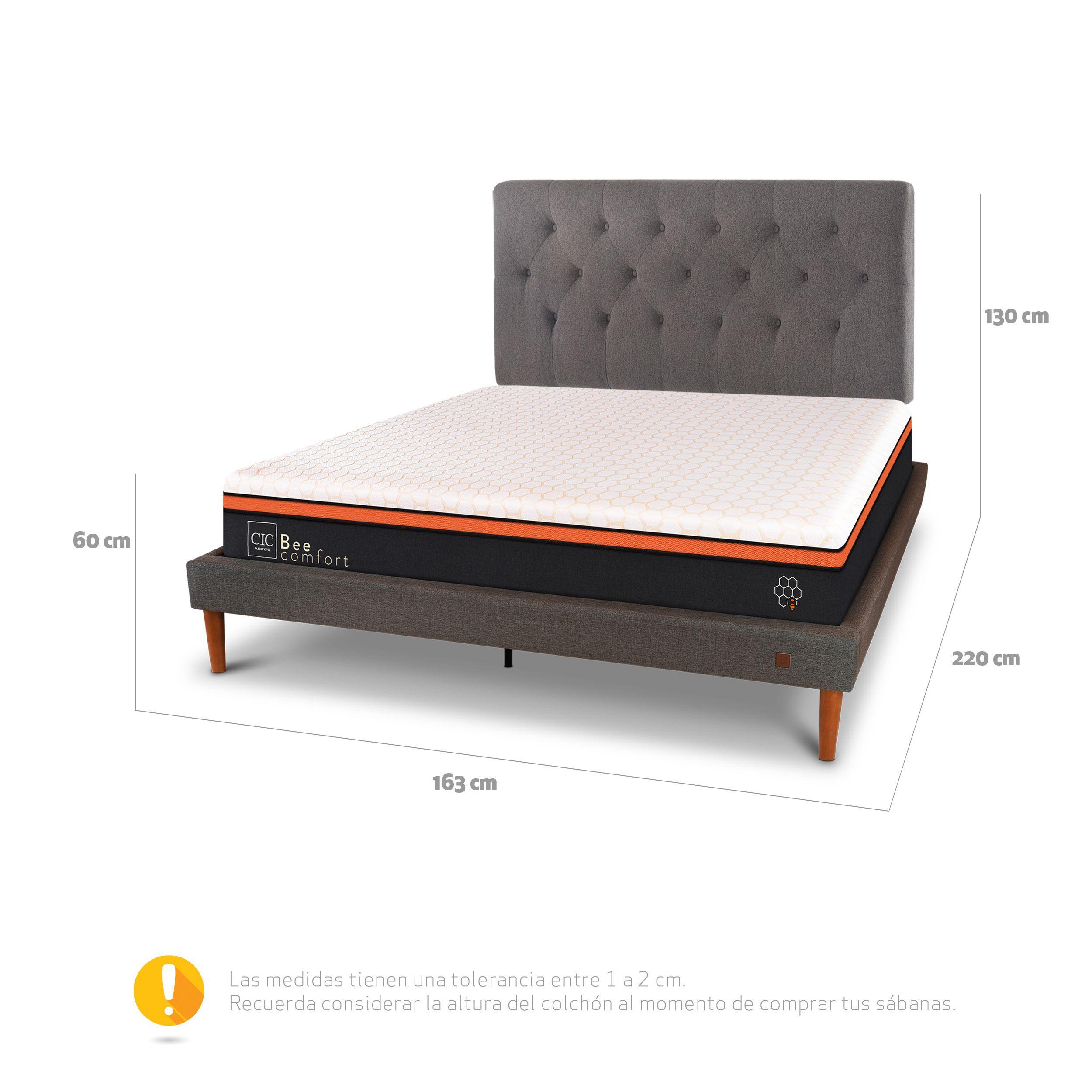 CAMA EUROPEA CURVE BEE COMFORT 2P RESPALDO KAVERY-2