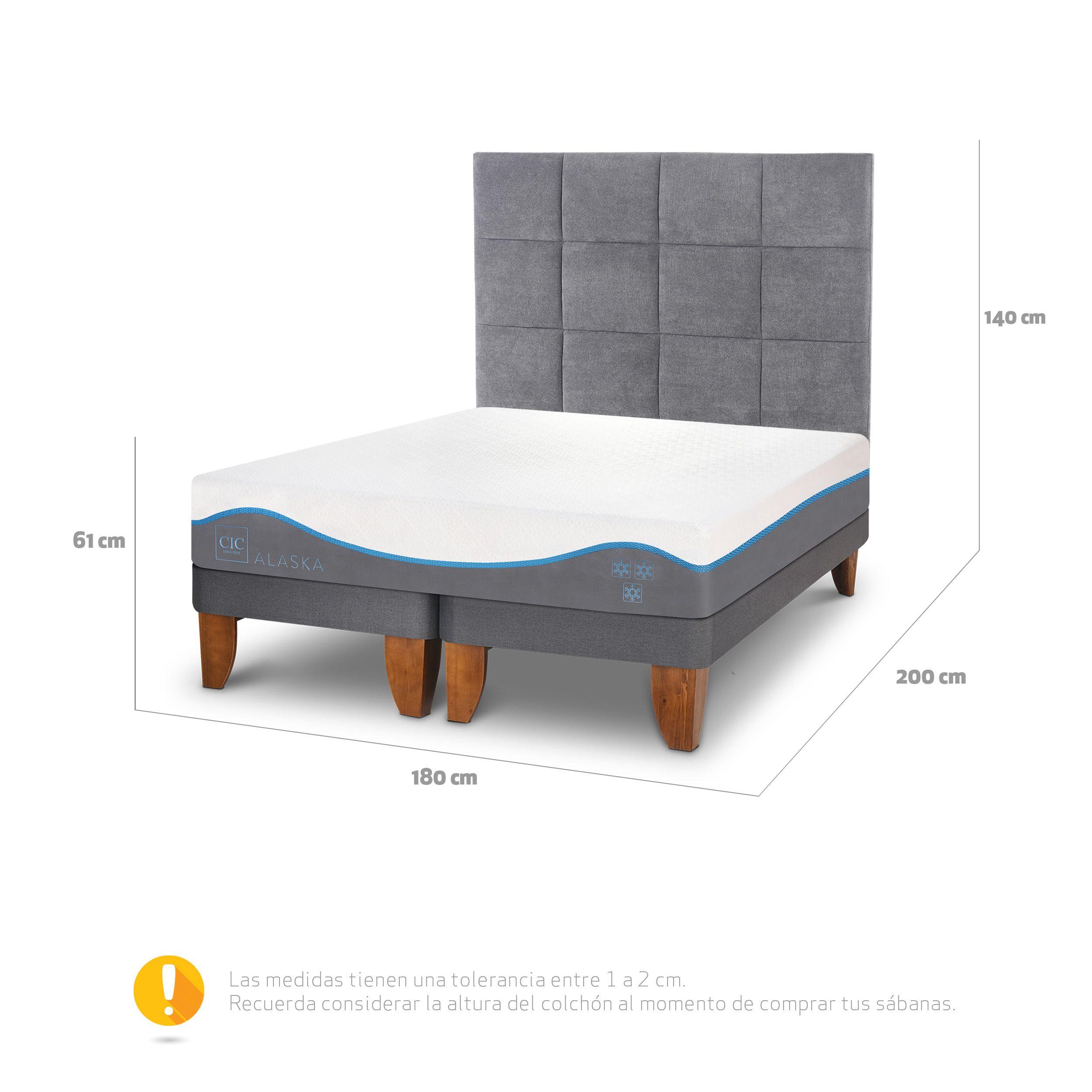 CAMA EUROPEA ALASKA KING + RESPALDO TAMESIS-2