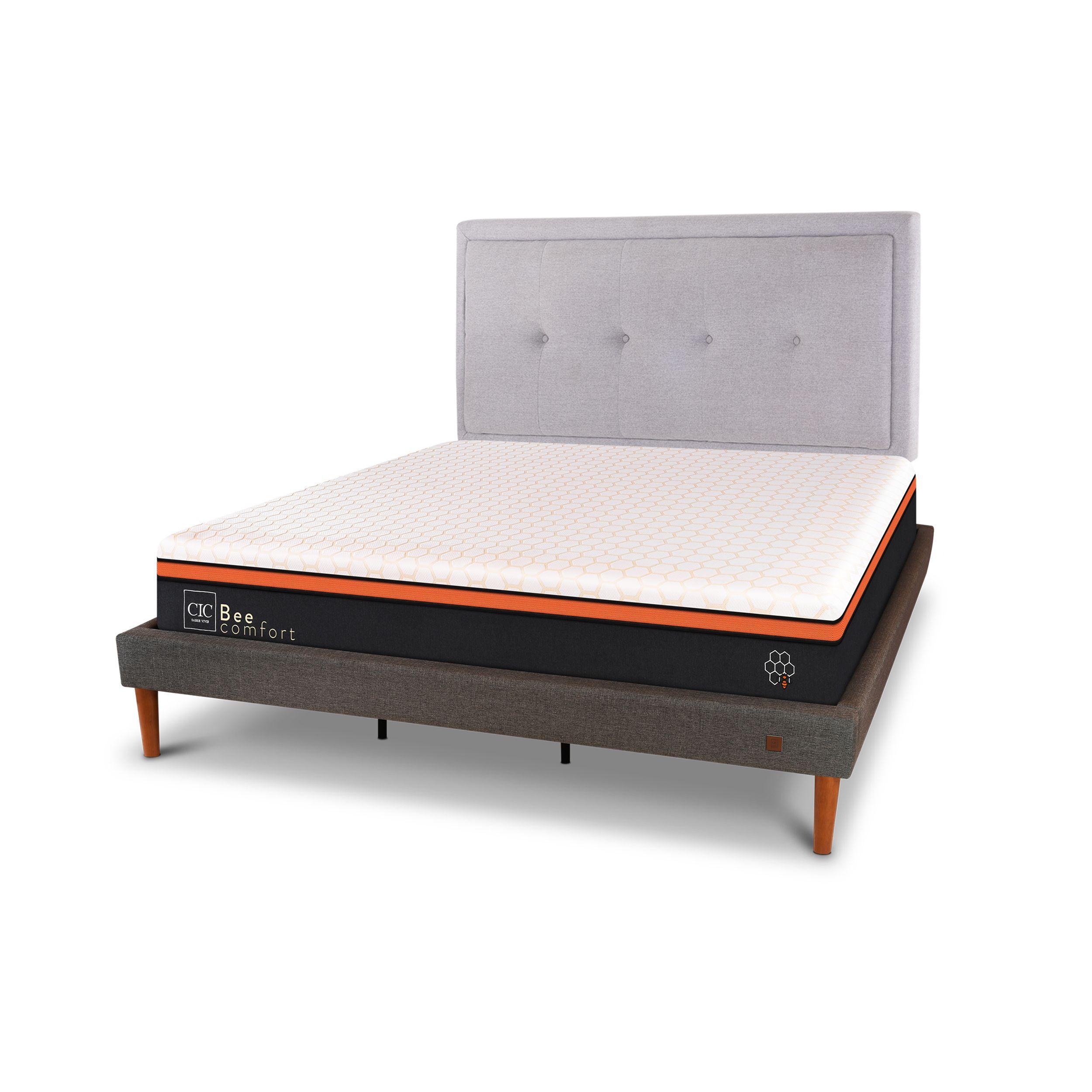 CAMA EUROPEA CURVE BEE COMFORT KING RESPALDO GANGES-1