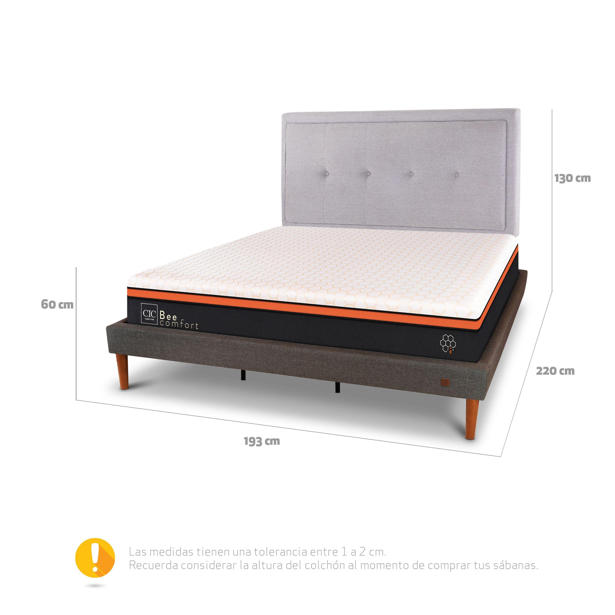 CAMA EUROPEA CURVE BEE COMFORT KING RESPALDO GANGES-2