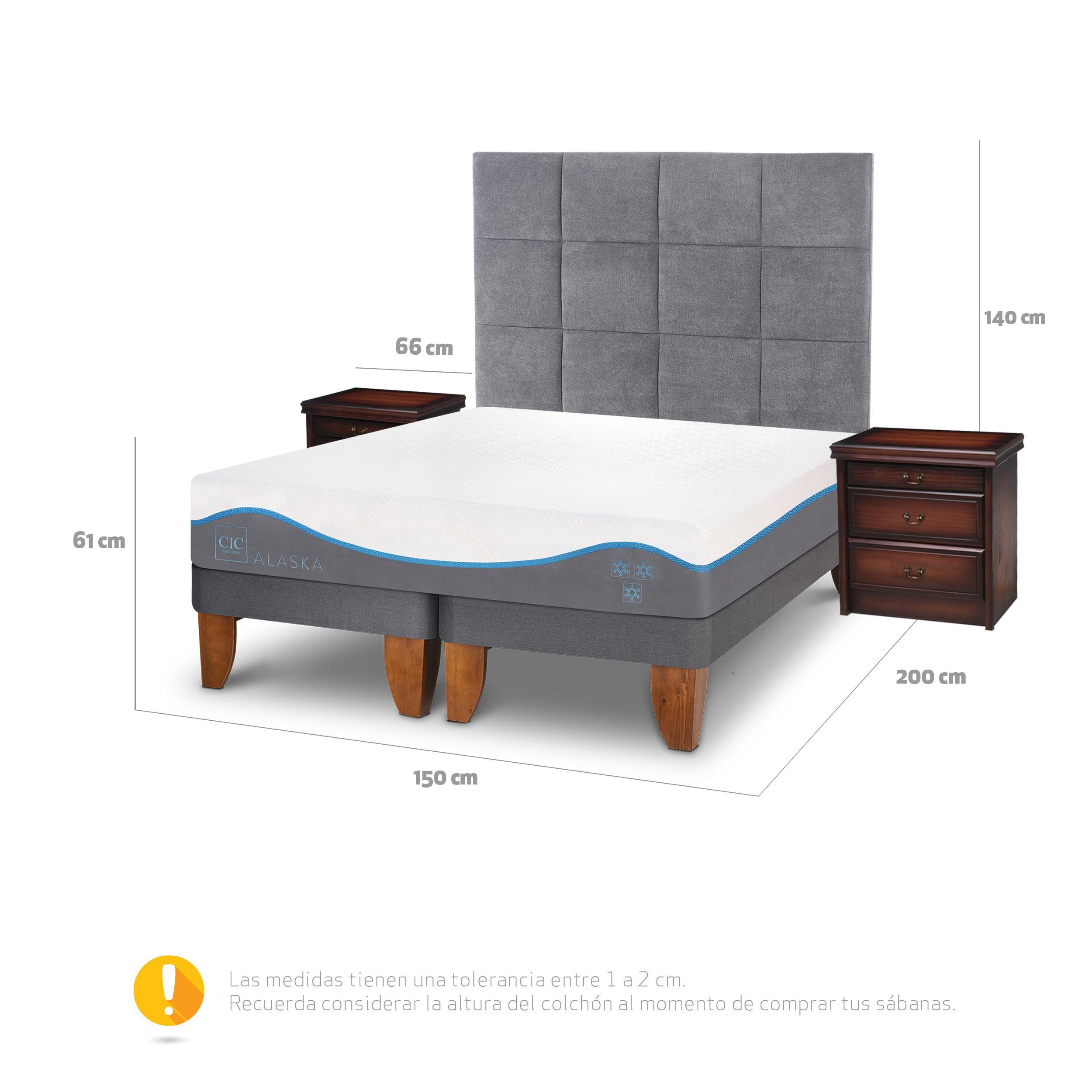 CAMA EUROPEA ALASKA 2 PLAZAS + SET TAMESIS-2