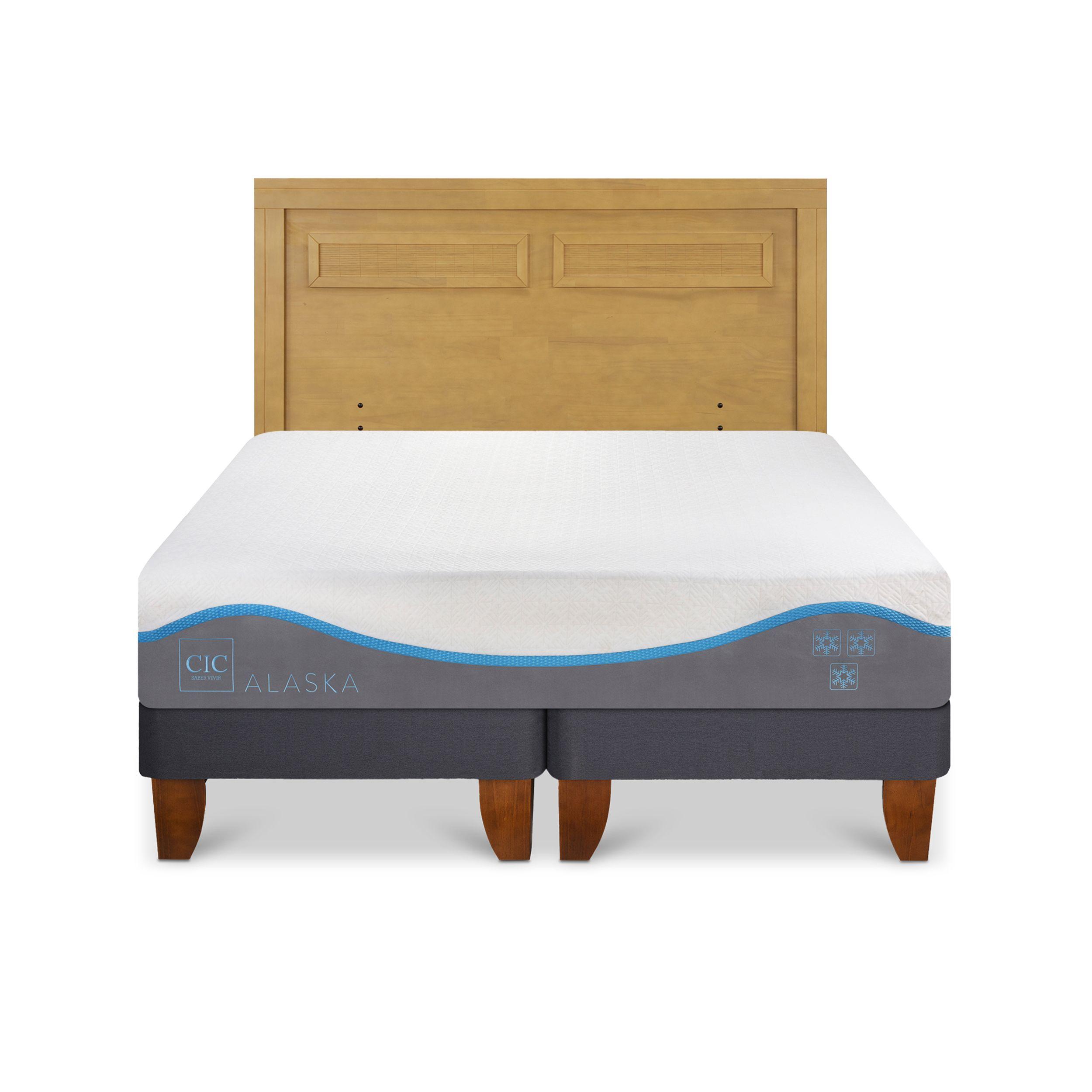 CAMA EUROPEA ALASKA KING + RESPALDO MILAN MOSTAZA-0
