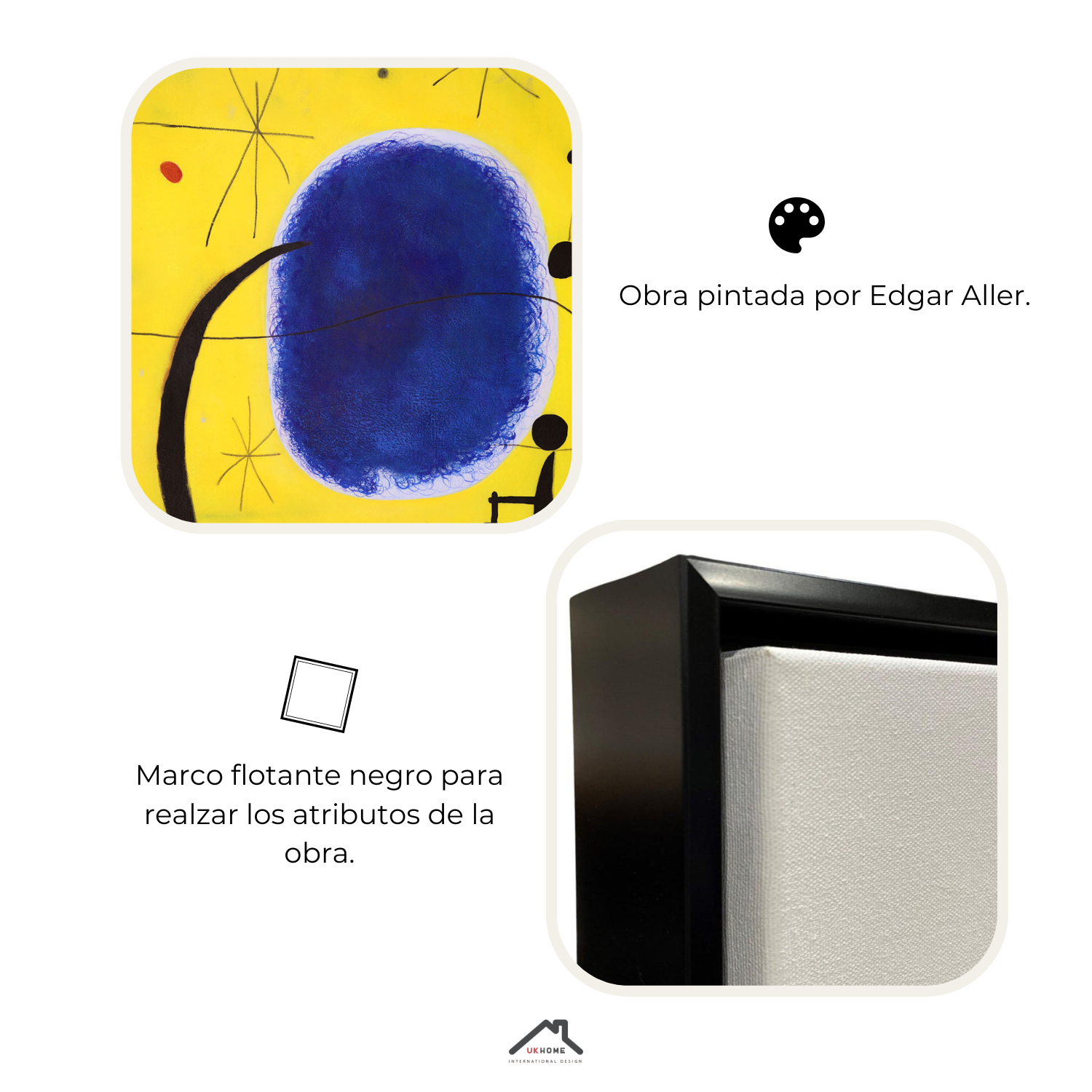 Cuadro Oleo sobre Tela con Marco 120x150 | UKHOME-4