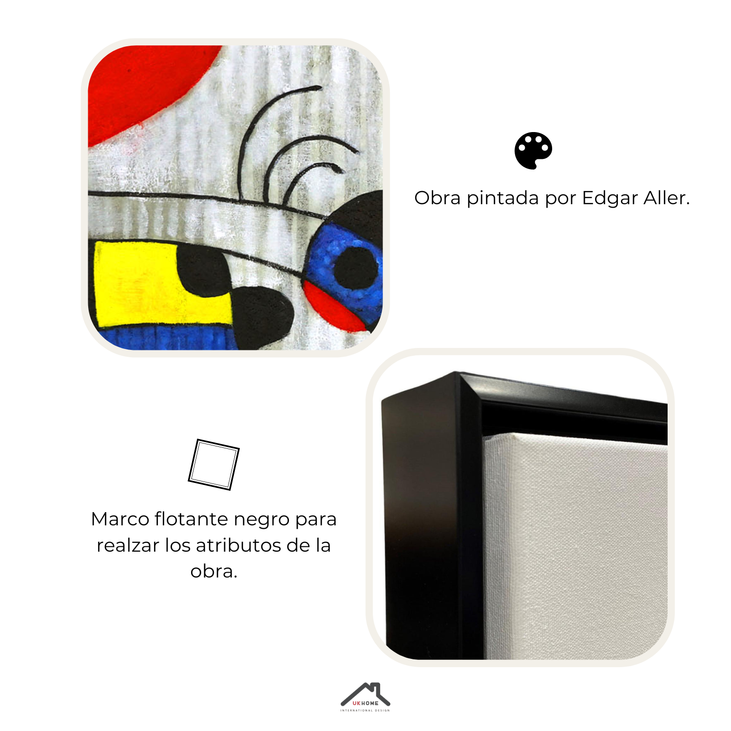 Cuadro Oleo sobre Tela con Marco 160x120 | UKHOME-5