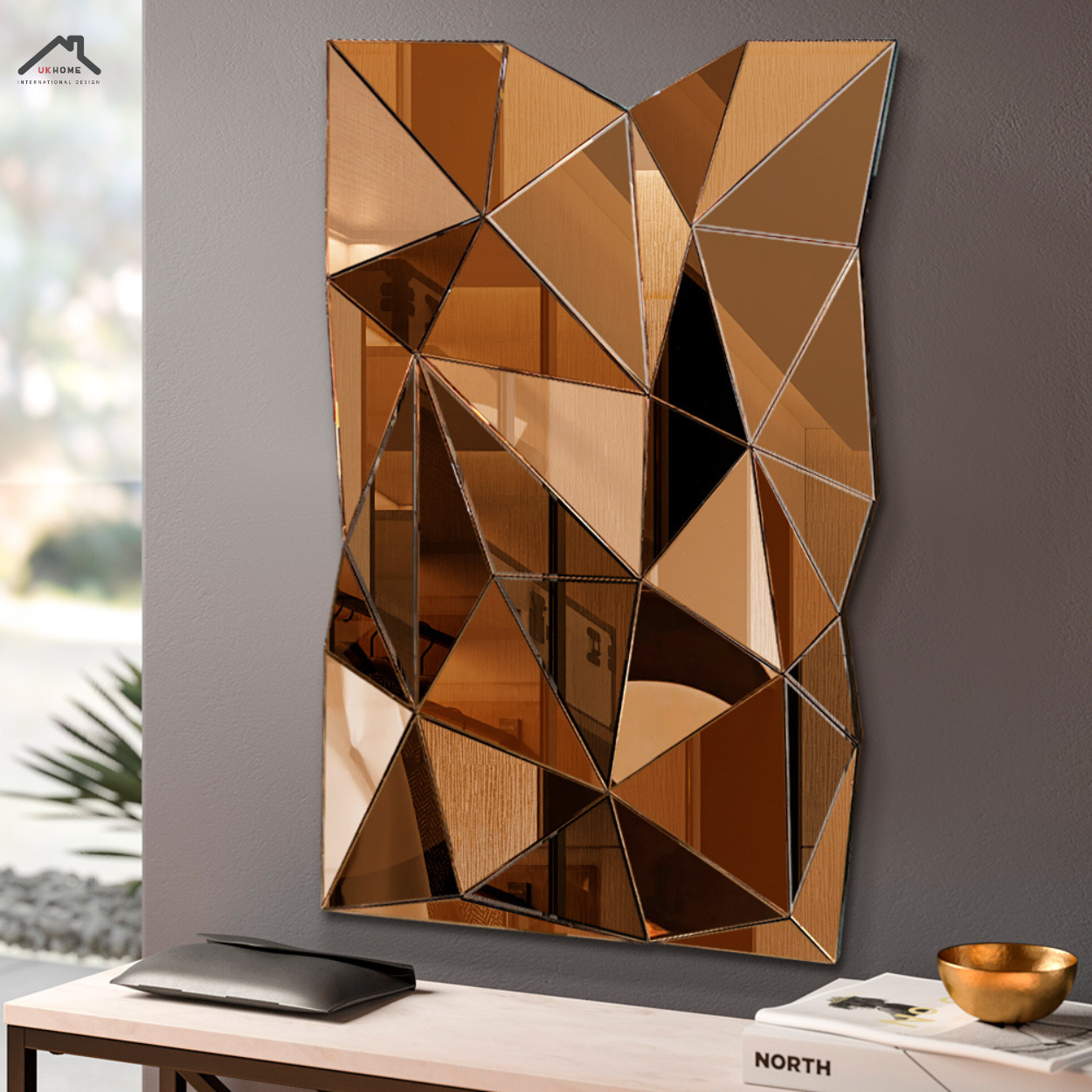ESPEJO DECORATIVO TRIANGULOS EMPABONADOS | UKHOME-3