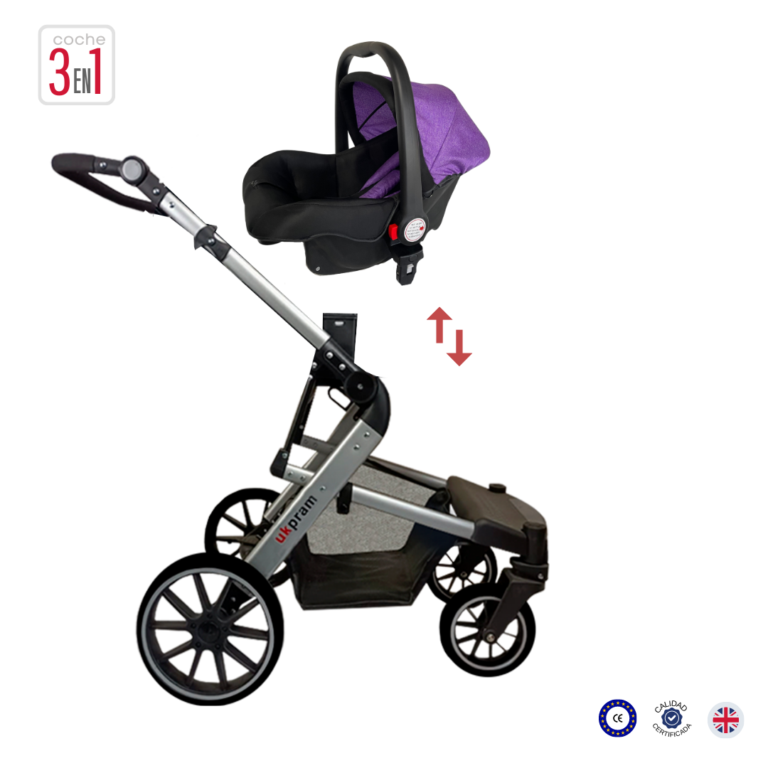 COCHE 3 EN 1 | TRAVEL SYSTEM |UKPRAM-4