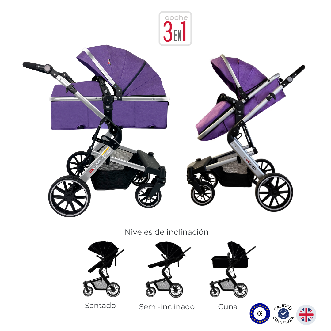 COCHE 3 EN 1 | TRAVEL SYSTEM |UKPRAM-5