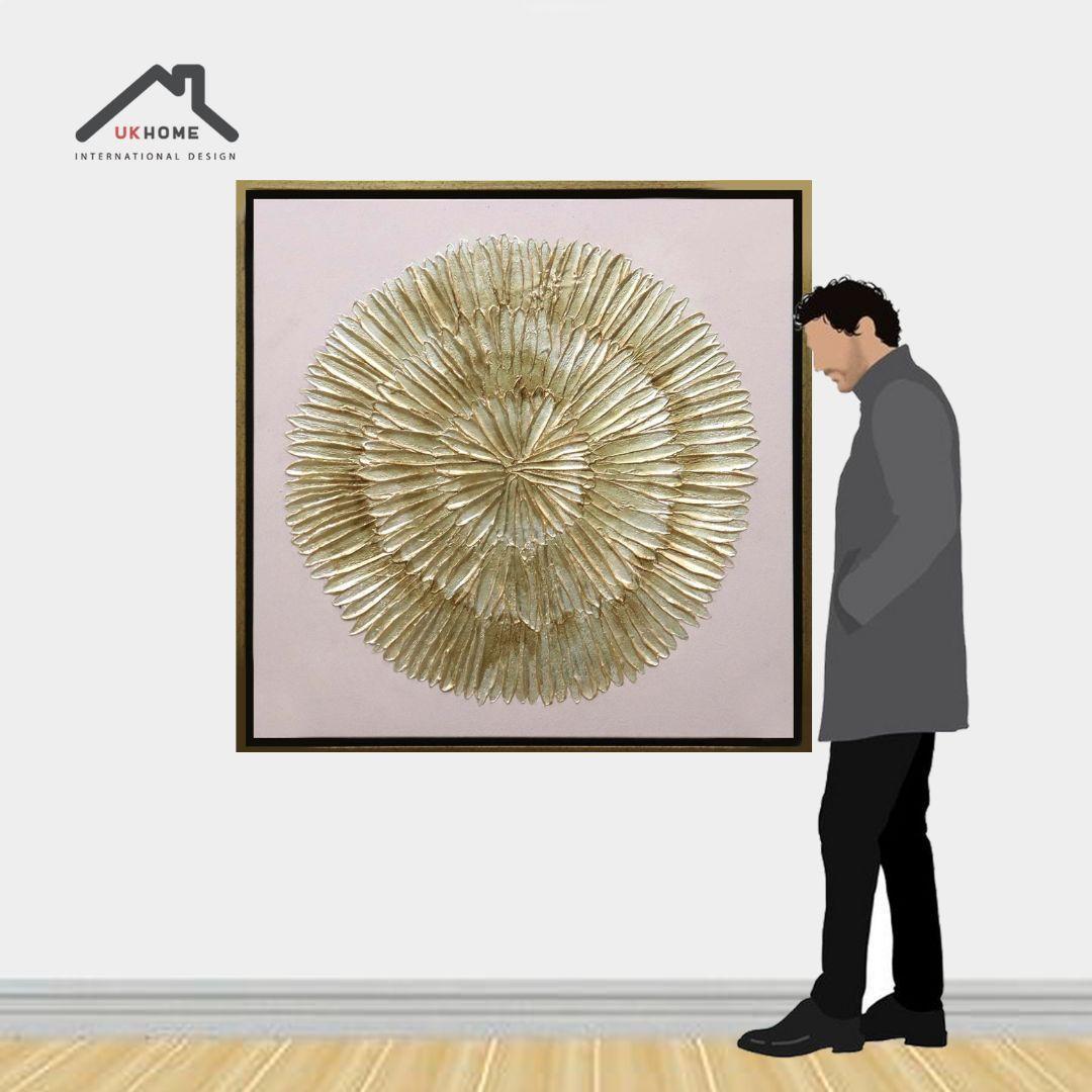 Cuadro Oleo sobre Tela con Marco 80x80 | UKHOME-2