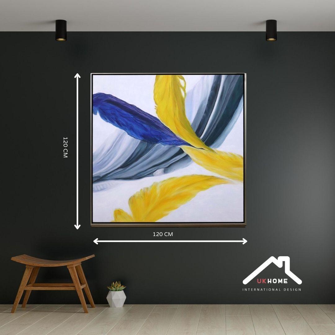 Cuadro Oleo sobre Tela con Marco 120x120 | UKHOME-2