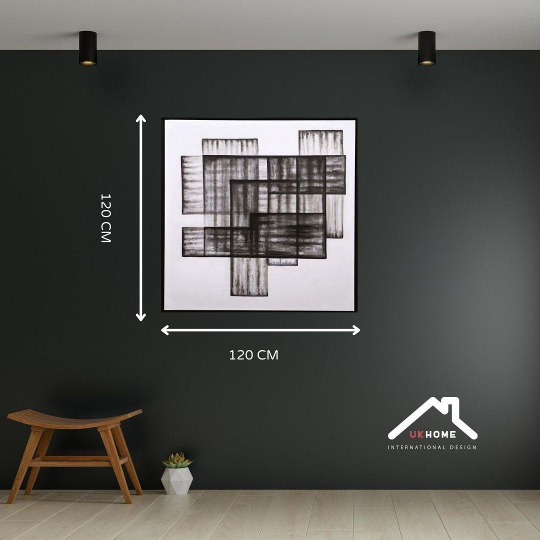 Cuadro Oleo sobre Tela con Marco 120x120 | UKHOME-2