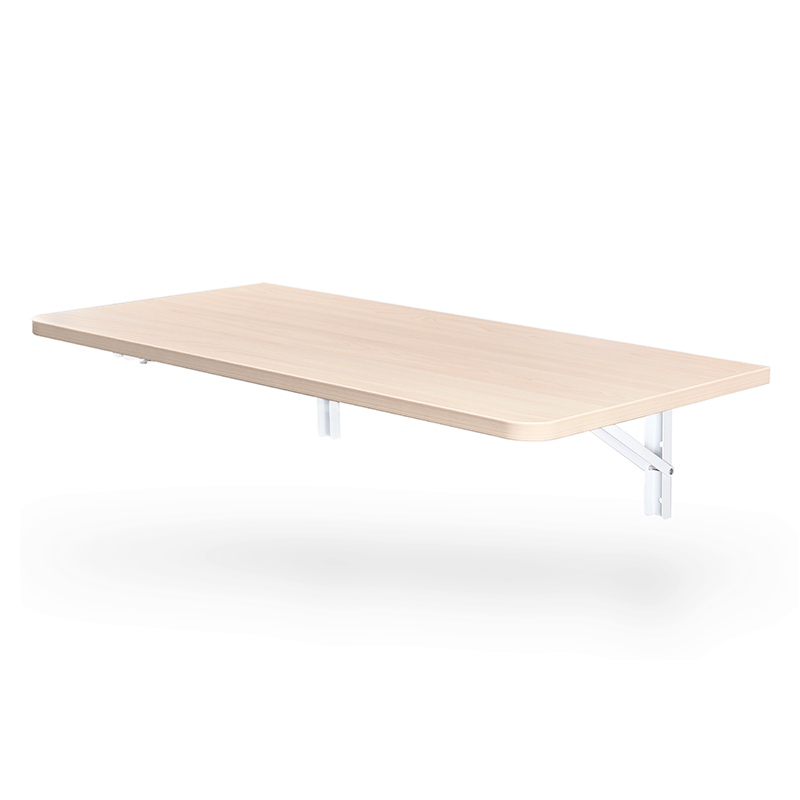 Mesa Plegable de Muro Home Office en Melamina 80 X 40 Cm. Color Haya-1
