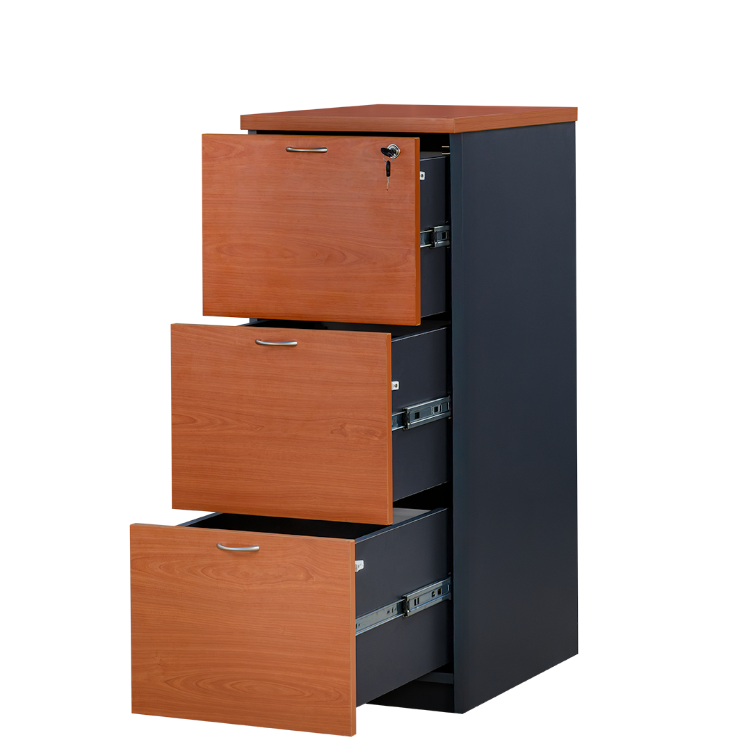 Kardex Archivador Laminado Compacto 3 cajones con llaves.-1