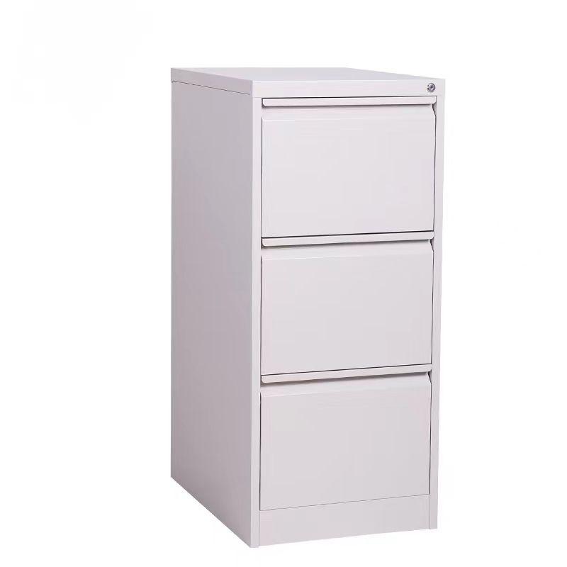 Kardex Metálico Blanco 3 Cajones Y Llave-1