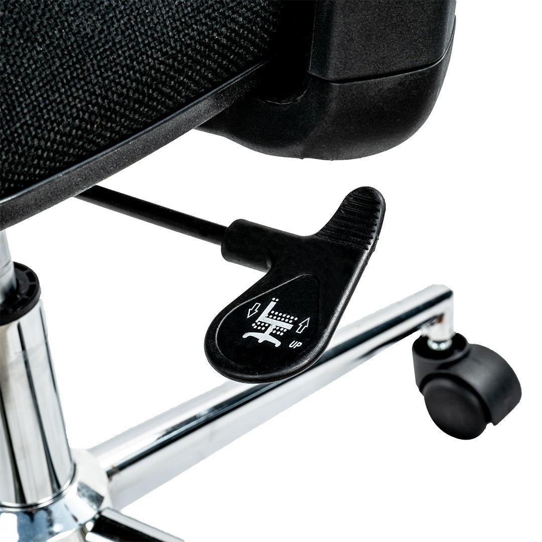 Silla Móvil Ergonómica Ajustes Altura, Brazos, Respaldo, Cabecero y Apoyo Lumbar-5