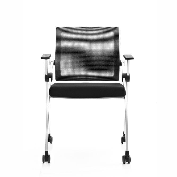 Silla Home Office Malla Ventilada con Apoya Brazos y Ruedas-4