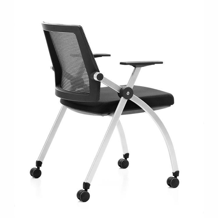 Silla Home Office Malla Ventilada con Apoya Brazos y Ruedas-3