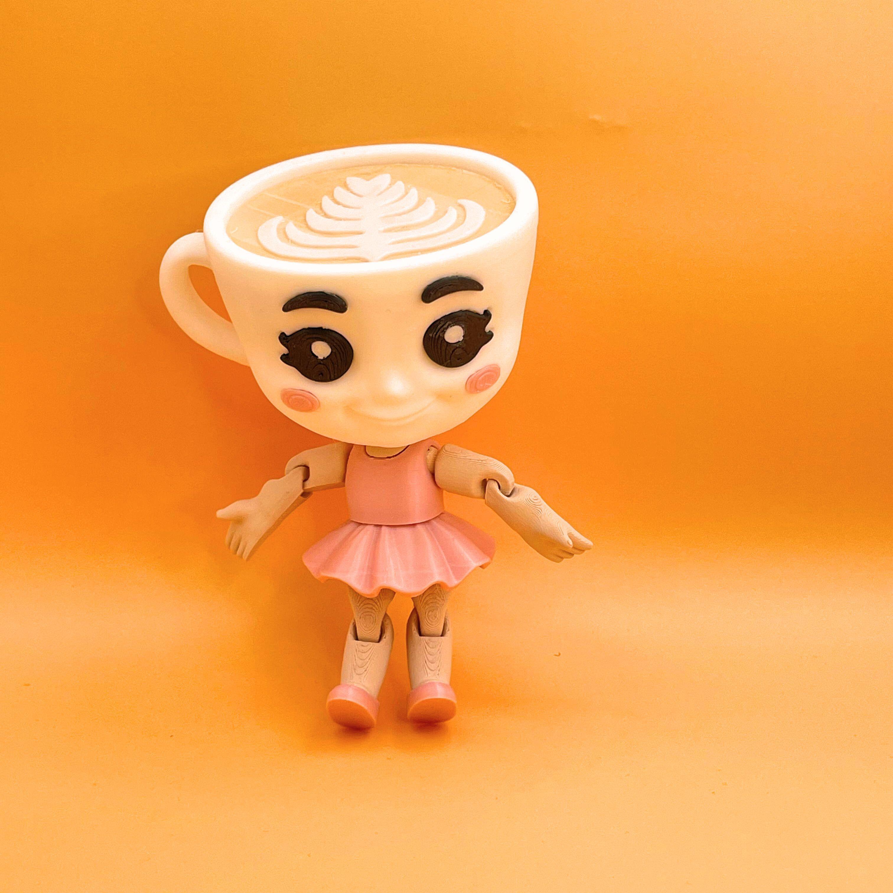 Ballerina Cappuccina juguete articulado Brainroot-0