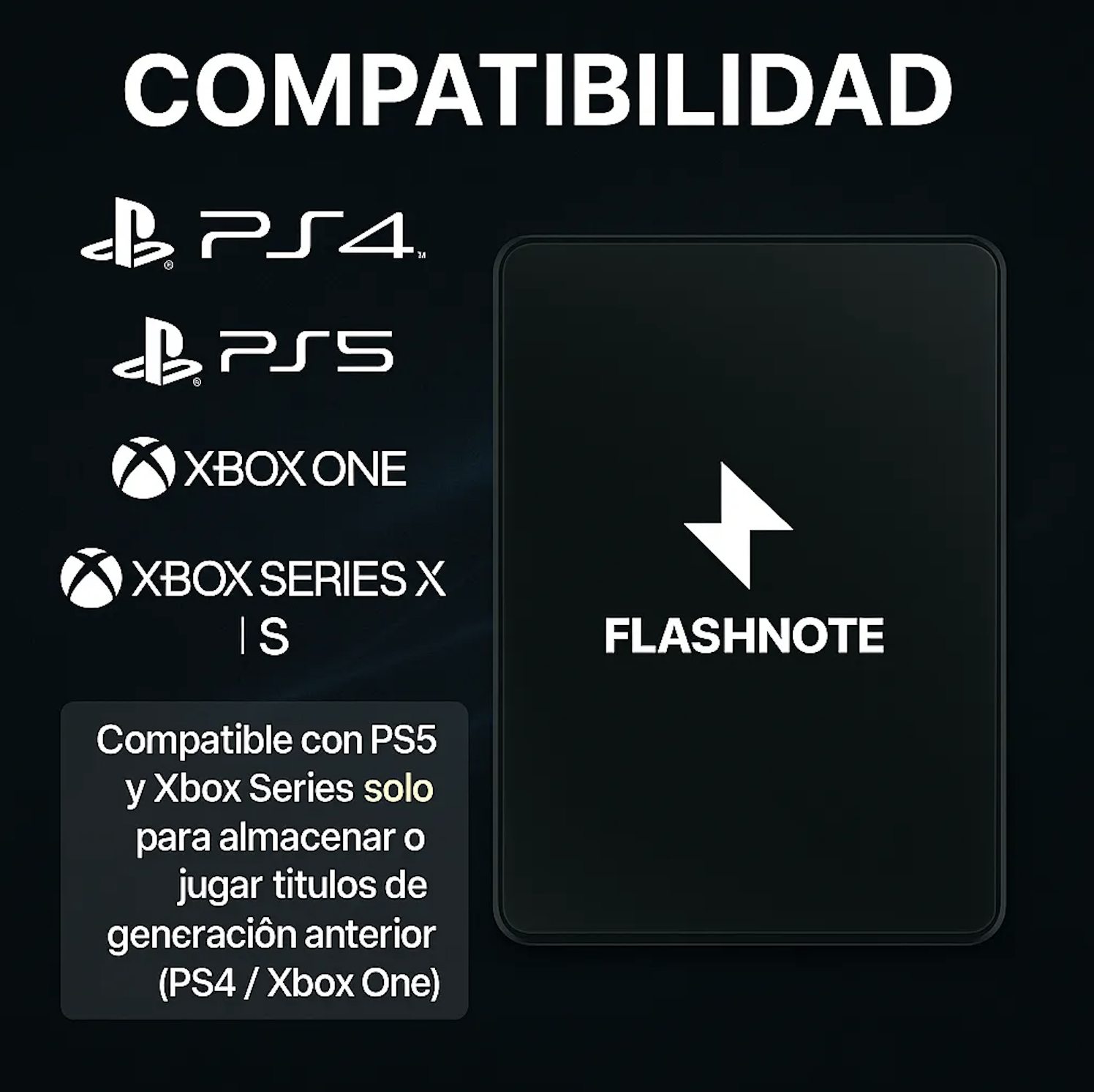 Disco Duro Externo Flashnote 1tb Usb 3 0 Hdd Compatible Con Pc Notebook Mac Ps4 Ps3 Xbox Consolas-3