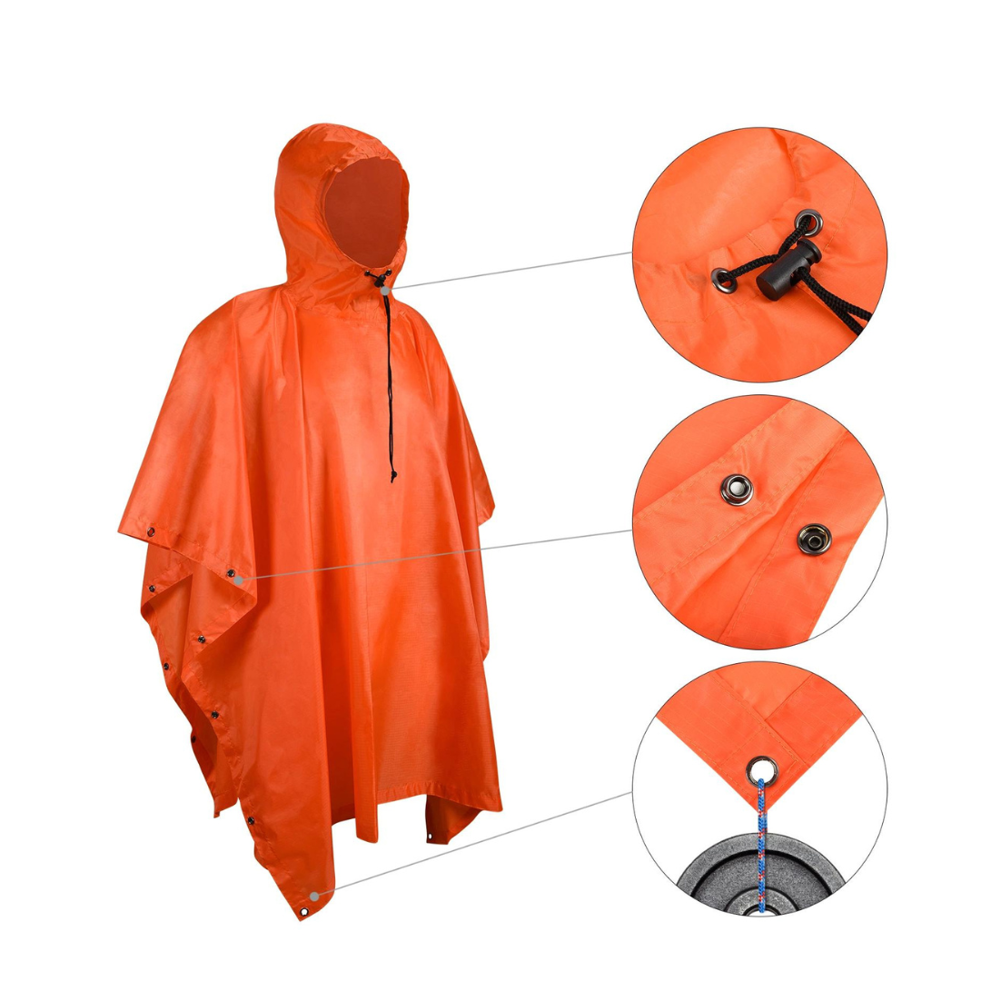 Poncho Impermeable Sin Olor Suave Capa Multifuncion-2