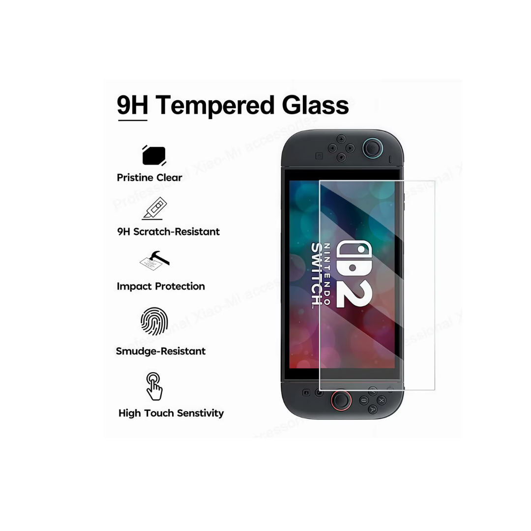 Estuche Protector + Lámina Mica Compatible Nintendo Switch 2-2