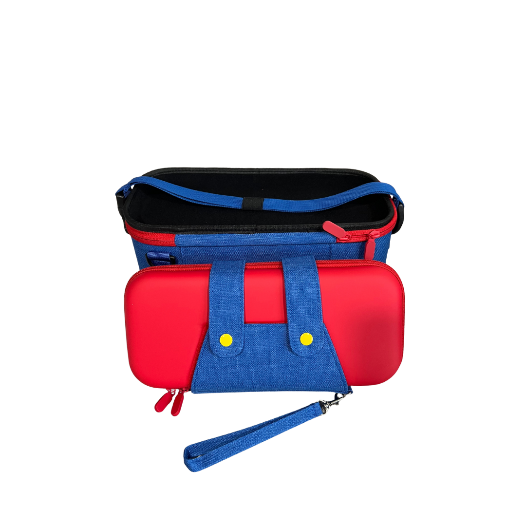 Bolso Maleta Transporte + Estuche Mario Compatible Switch 2-2