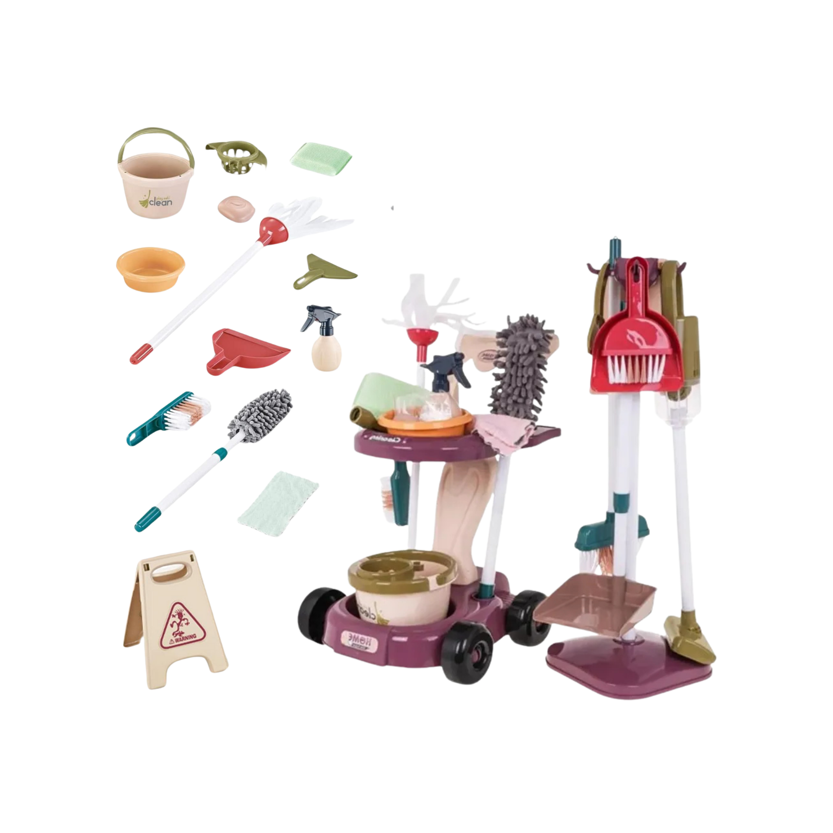 Set Aseo Juego De Limpieza Juguete Didáctico Niños 26pcs-3
