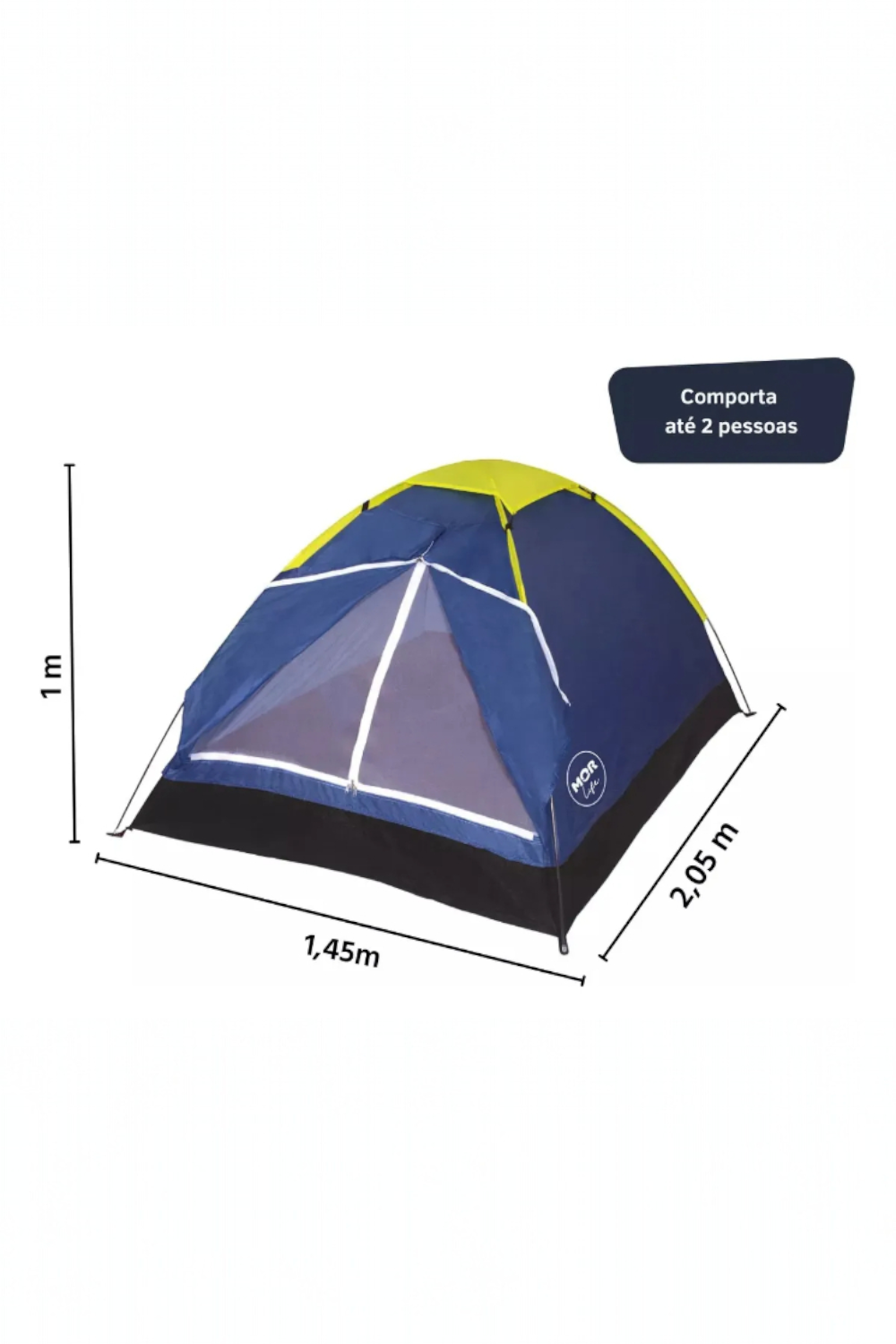 Carpa Impermeable Para 2 Personas Con Bolsa Azul-2