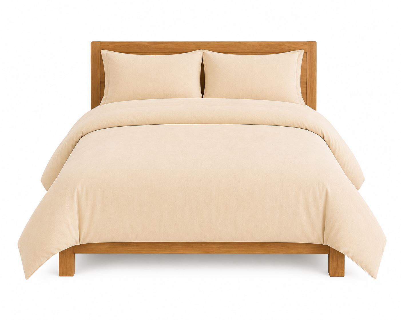 funda de plumon Set de Cama King Beige 4 Piezas-0