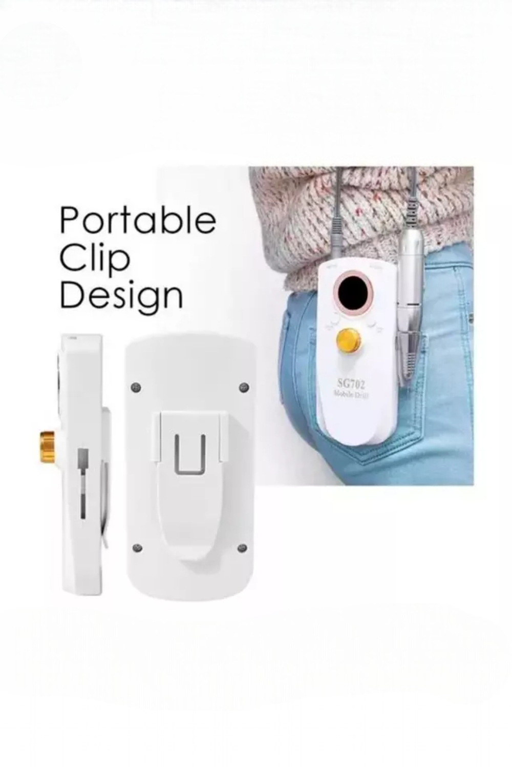 Torno Eléctrico Para Uñas Manicure Pedicura Inalámbrico 36w-2