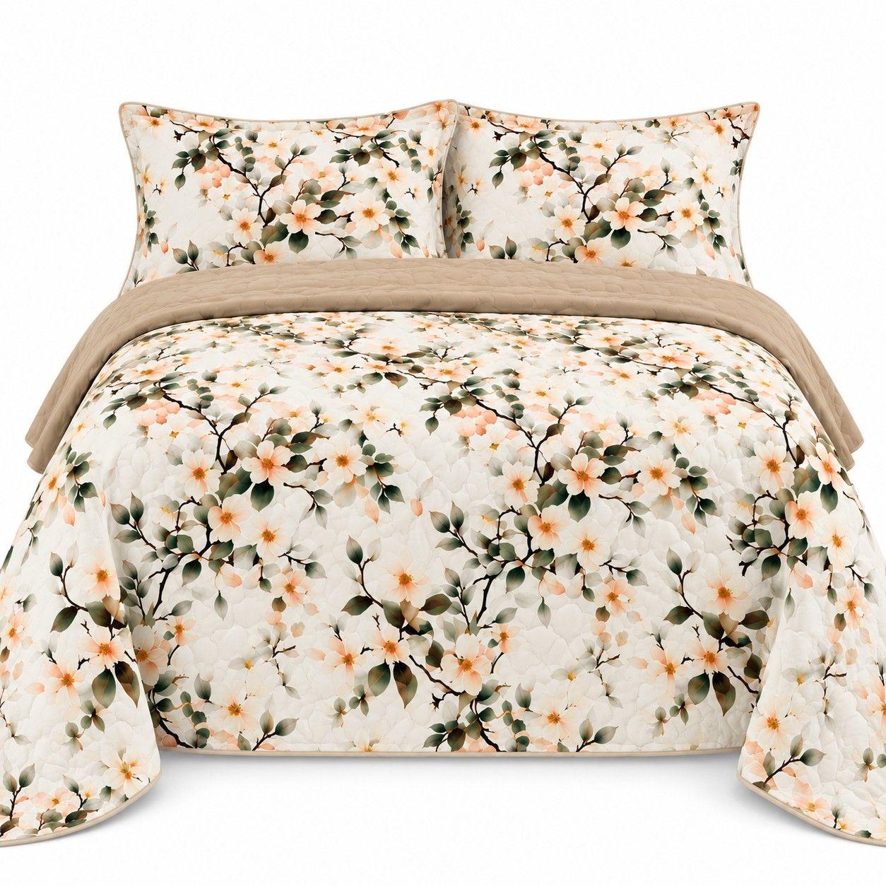 Cubrecama de Verano King 250x270 cm 2 Fundas Dise o Elegante-0