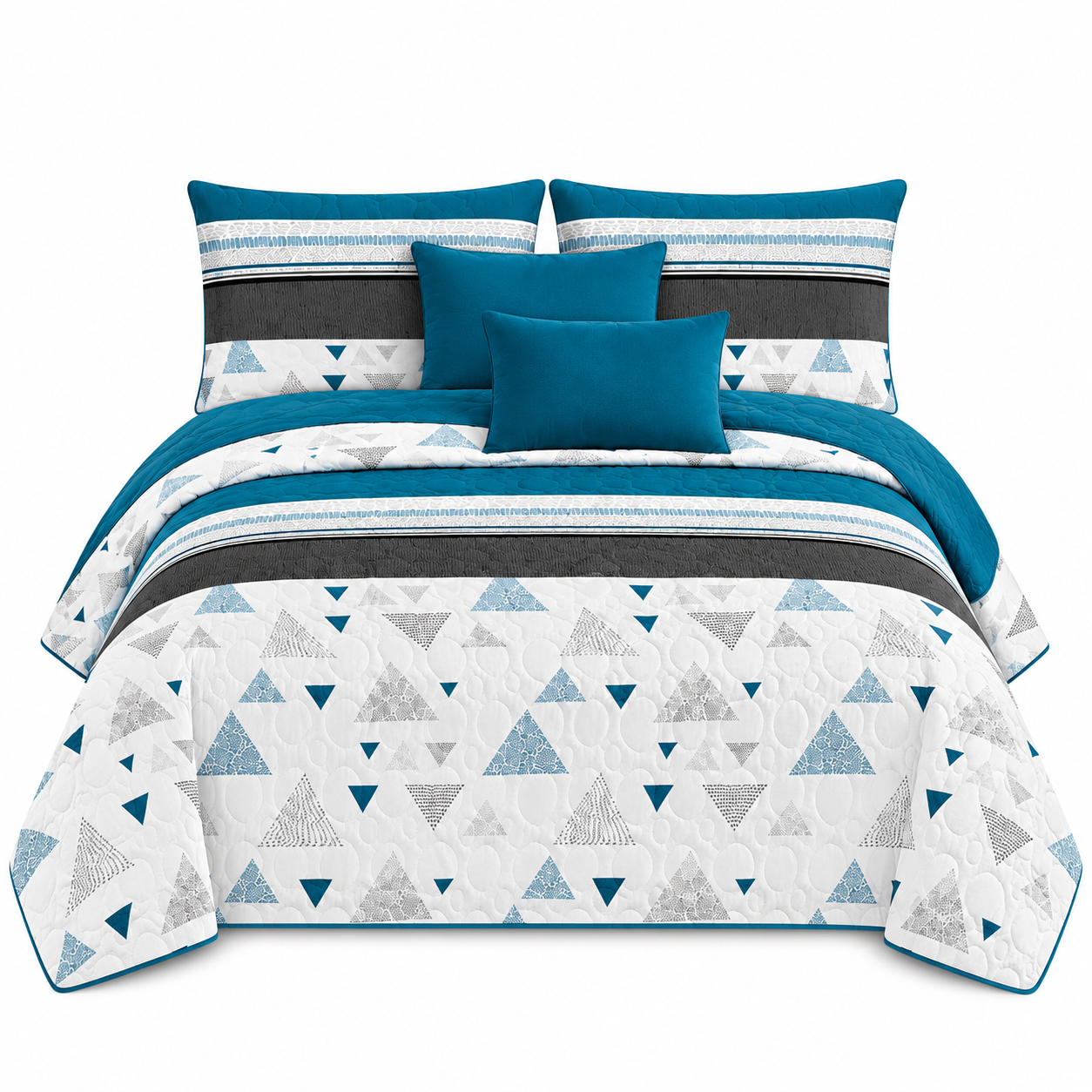 Cubrecama de Verano King 250x270 cm 2 Fundas Dise o Elegante-0