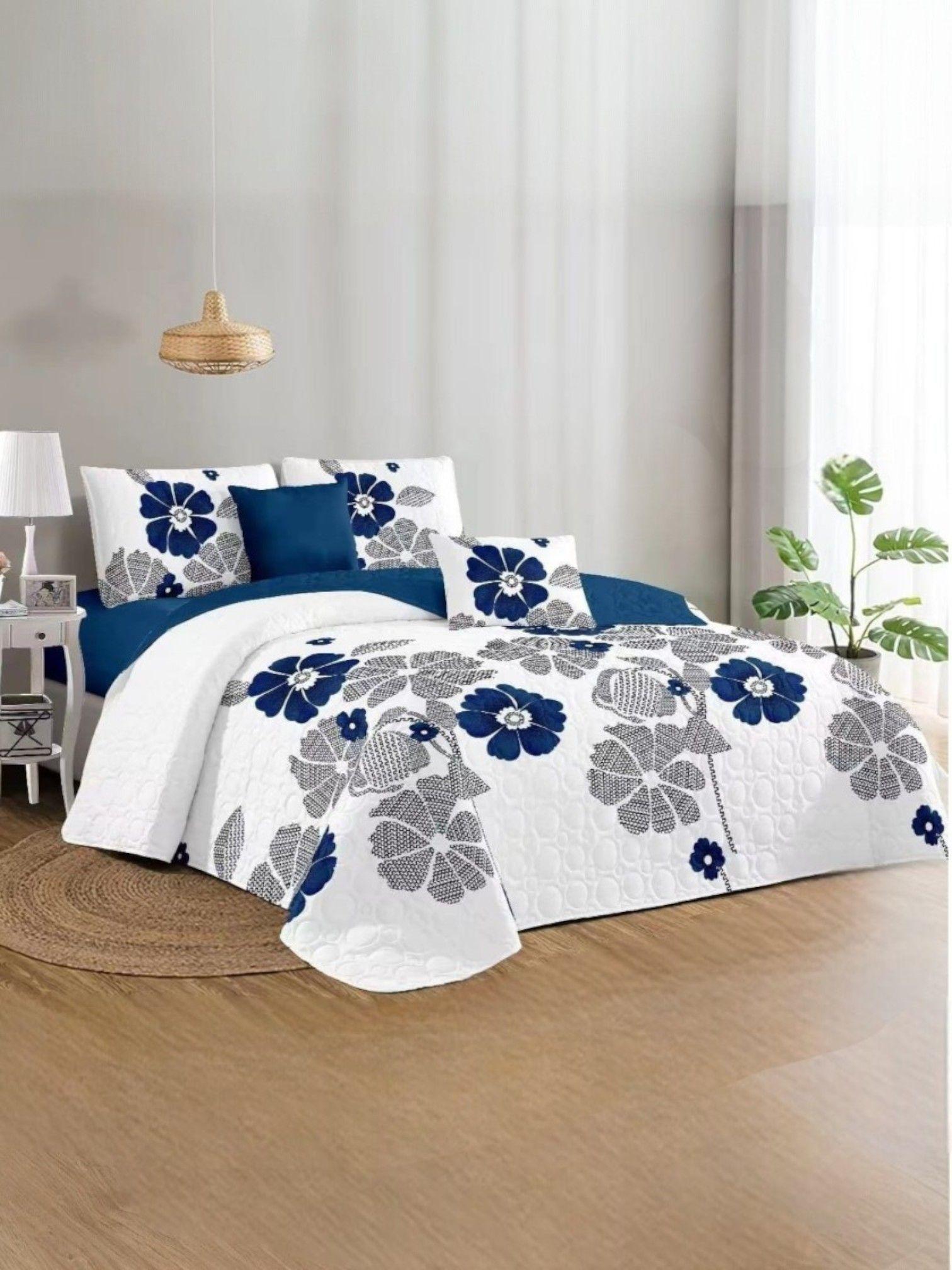 CUBRECAMA QUILT DE VERANO CON DISEÑO TF KING 21-1