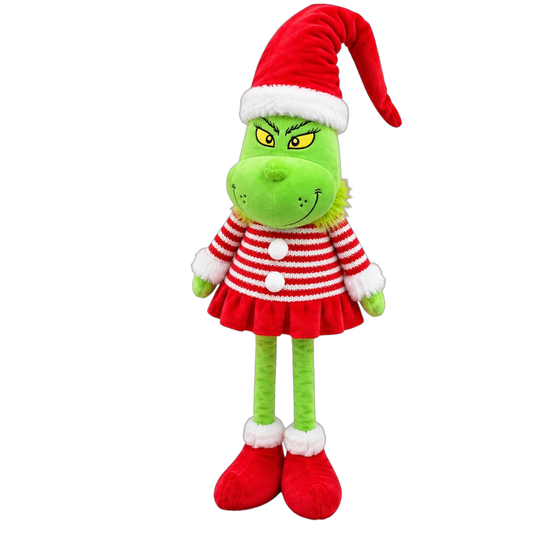 Muñeco Navideño Grinch Patas Largas Decorativo 80cm-0