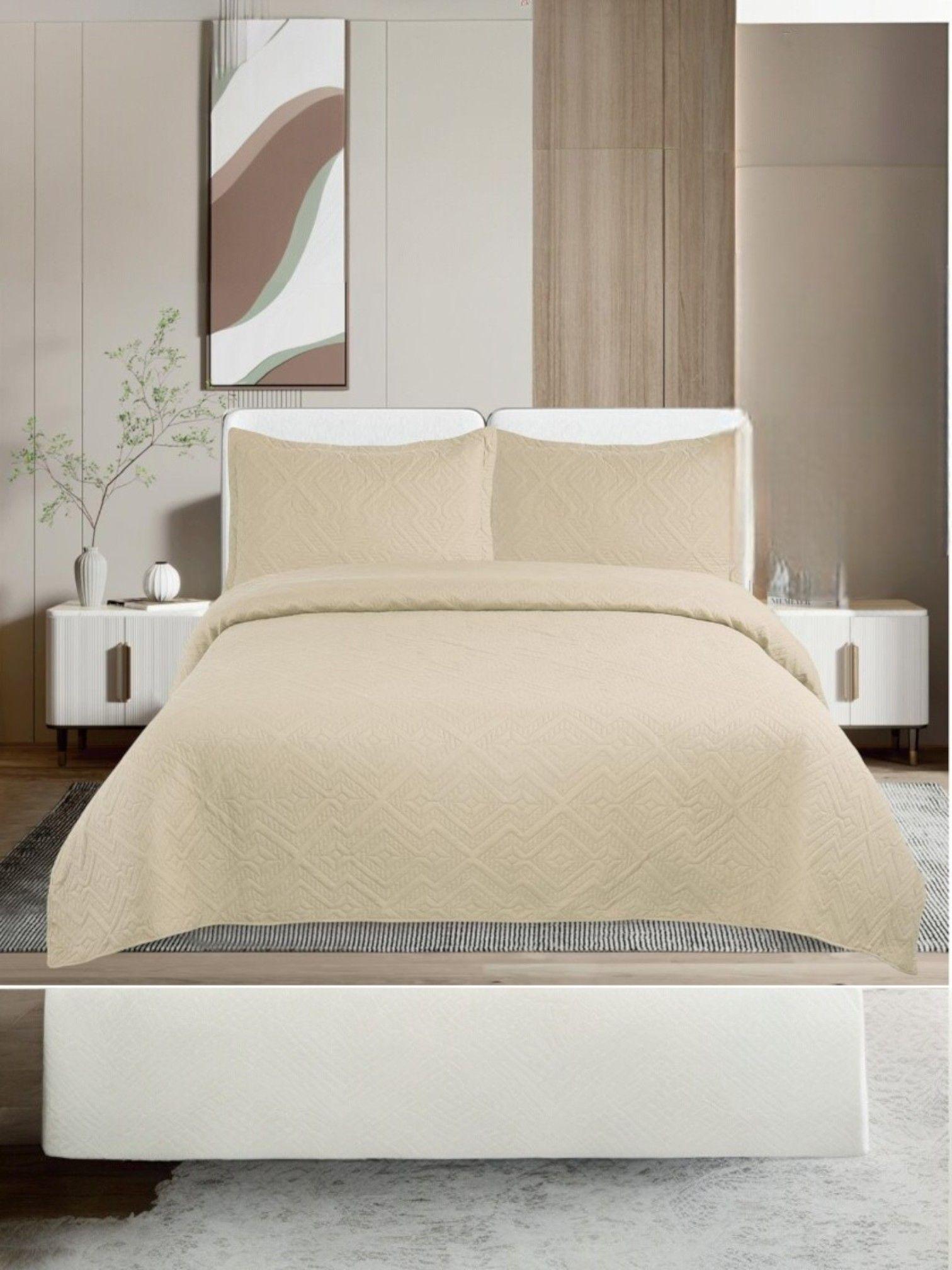 CUBRECAMA QUILT DE VERANO UNICOLOR TF 2P 02-1