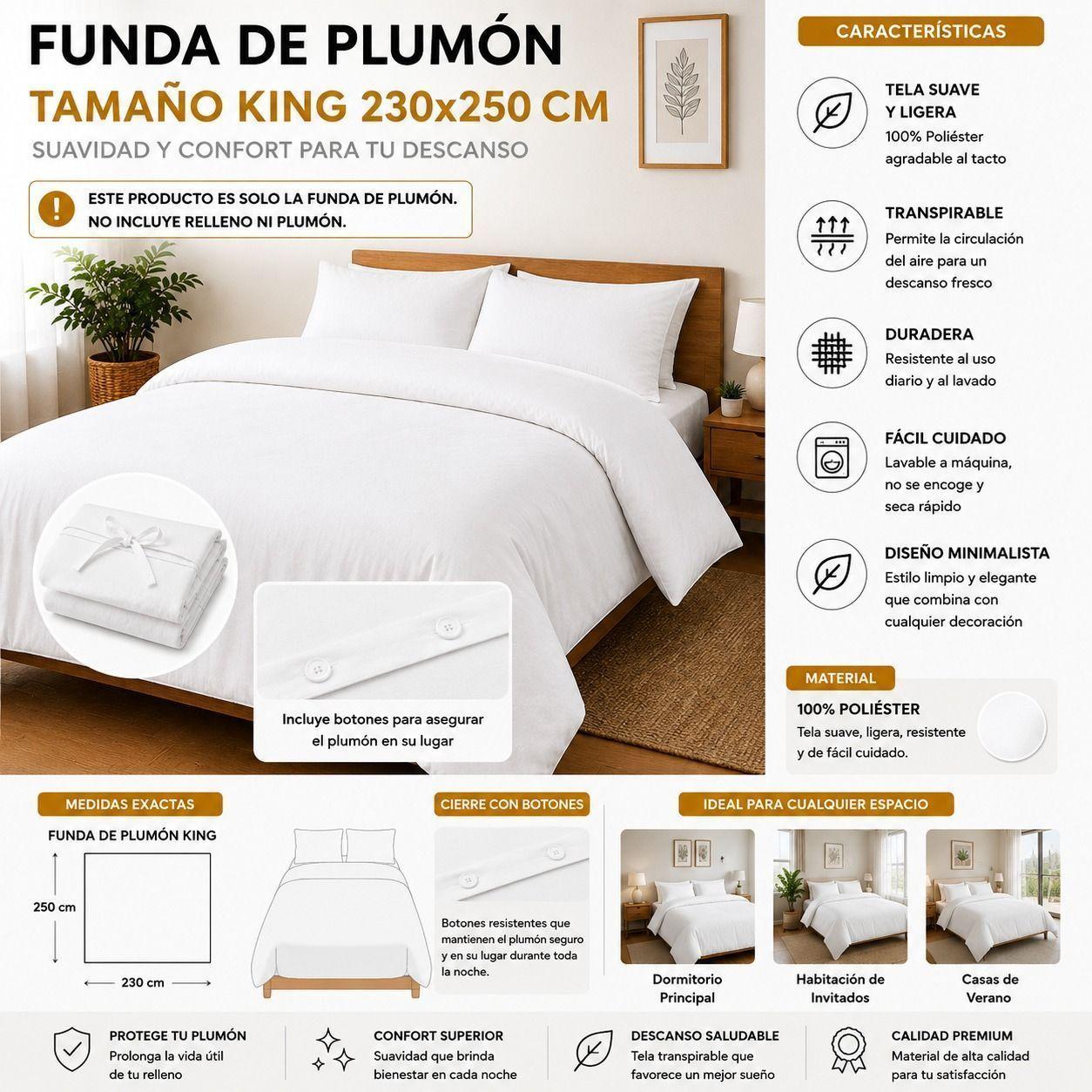 Funda de Plumon Rouus King 230 x 250 cm -1