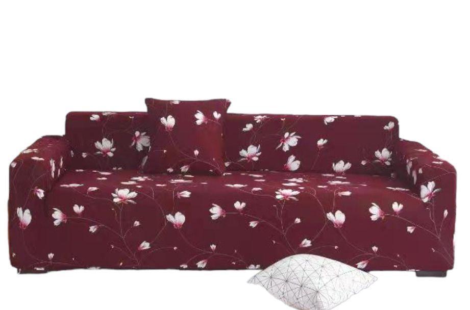 Cubre Sillon de 2 Cuerpos Diseño Hojas-0